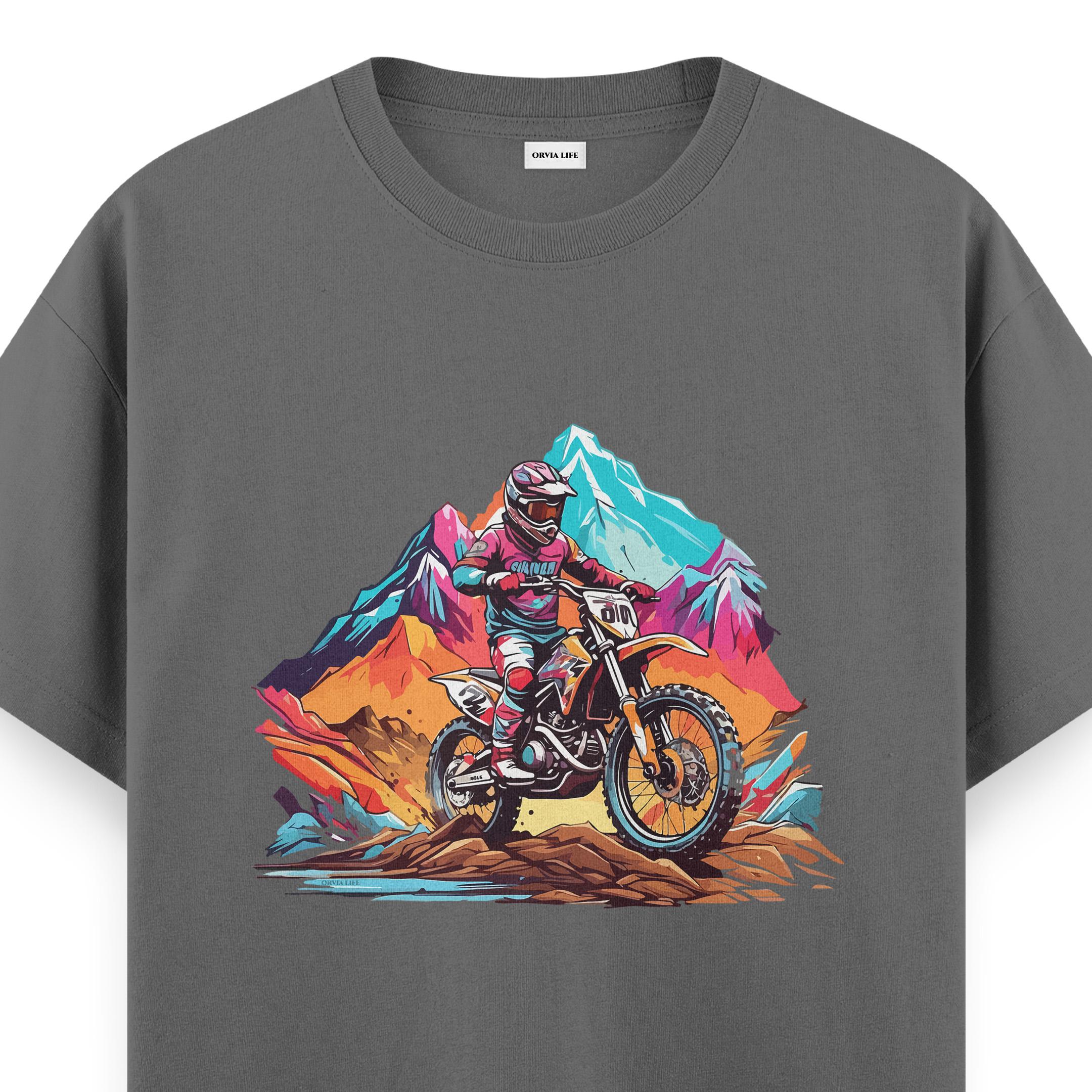 Cross%20Motocycle%20-%20Regular%20T-shirt%20Antrasit