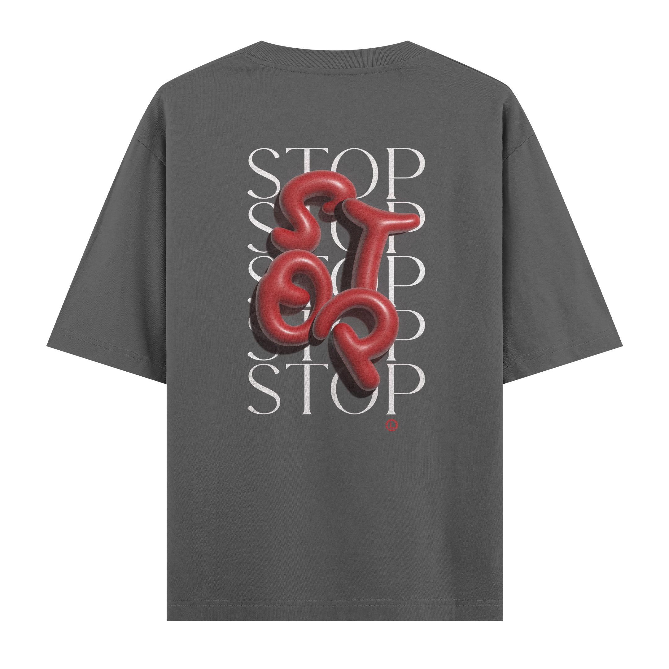 Stop%20-%20Oversize%20T-shirt%20Antrasit