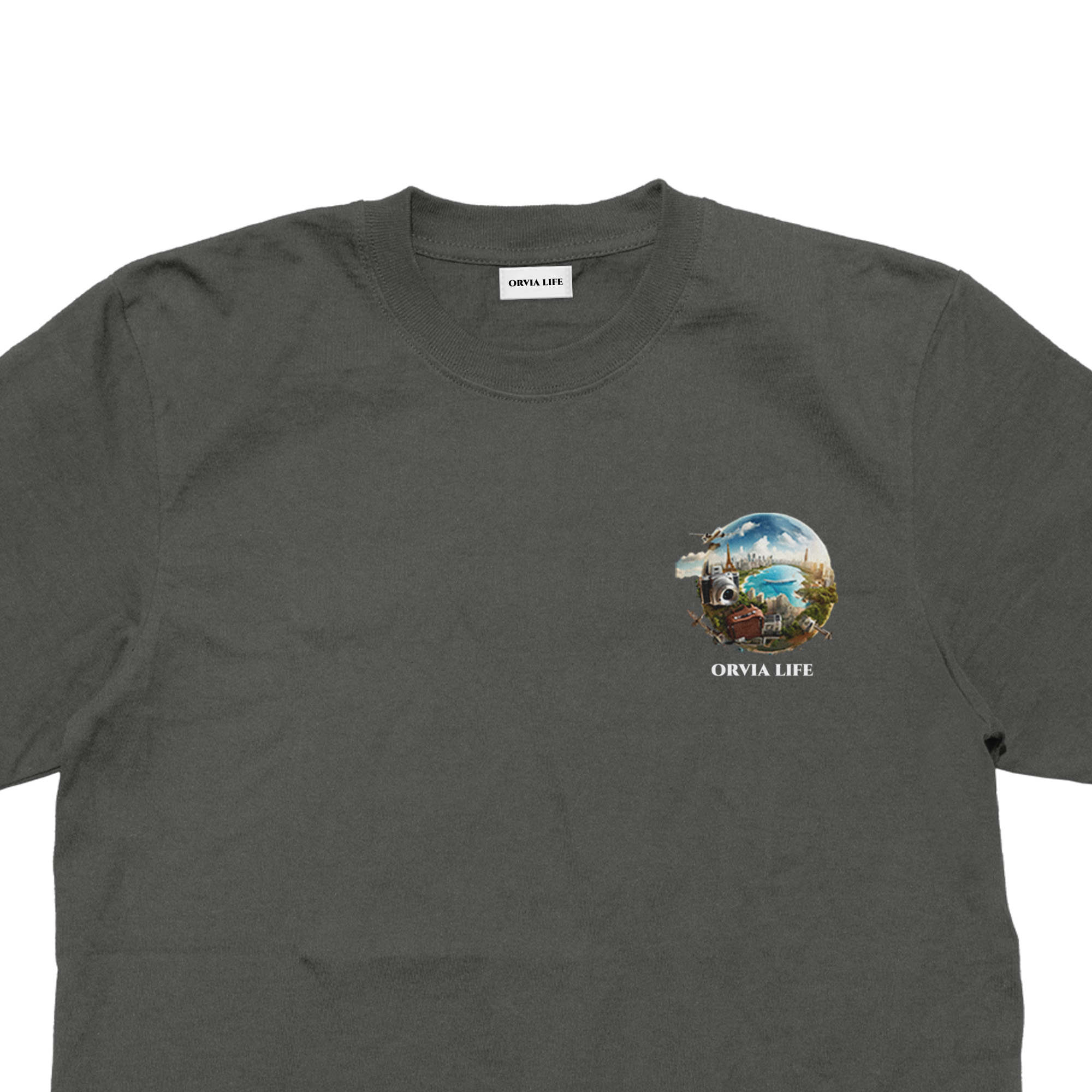 Travel%20-%20Çocuk%20T-shirt%20Antrasit