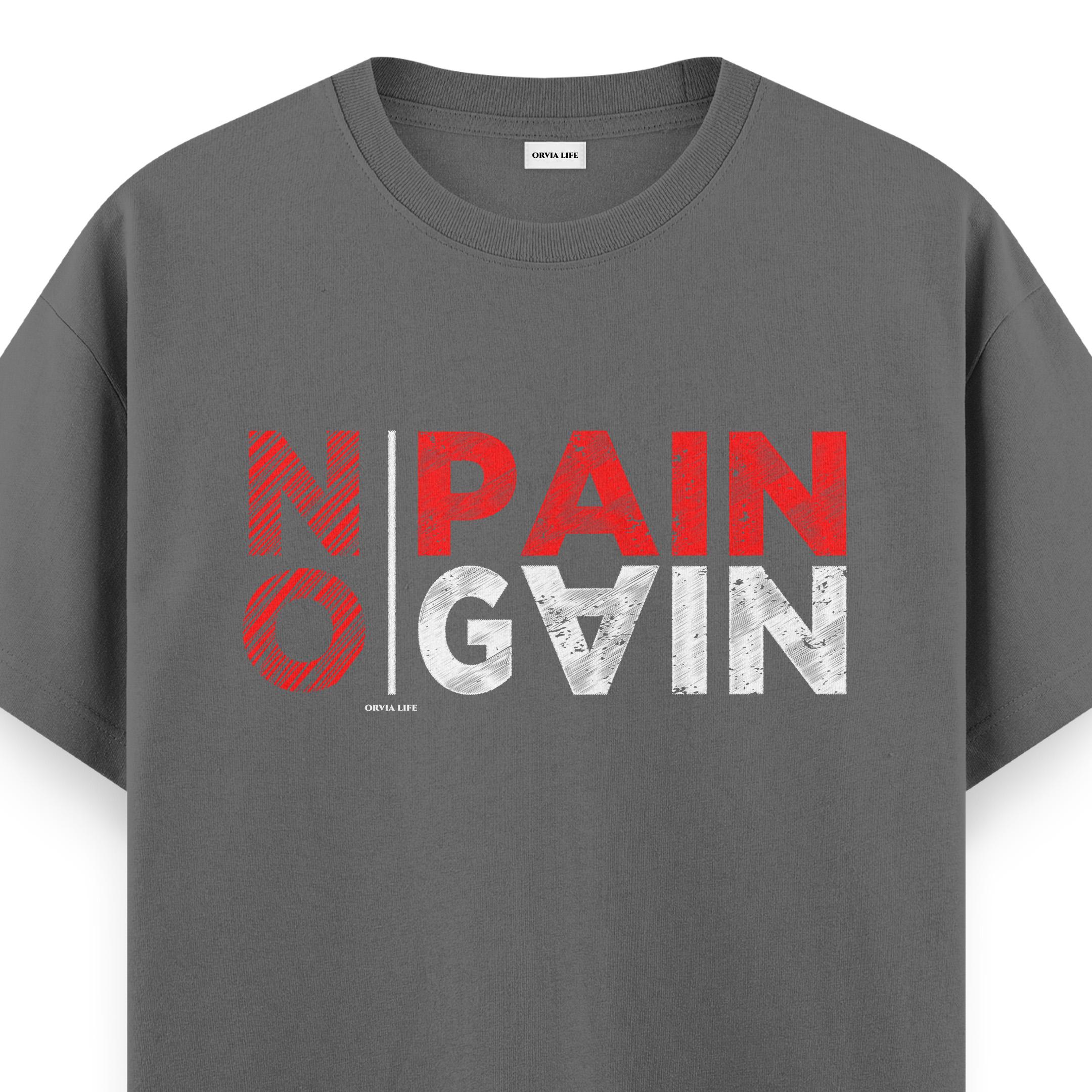 No%20Pain%20No%20Gain%20-%20Regular%20T-shirt%20Antrasit