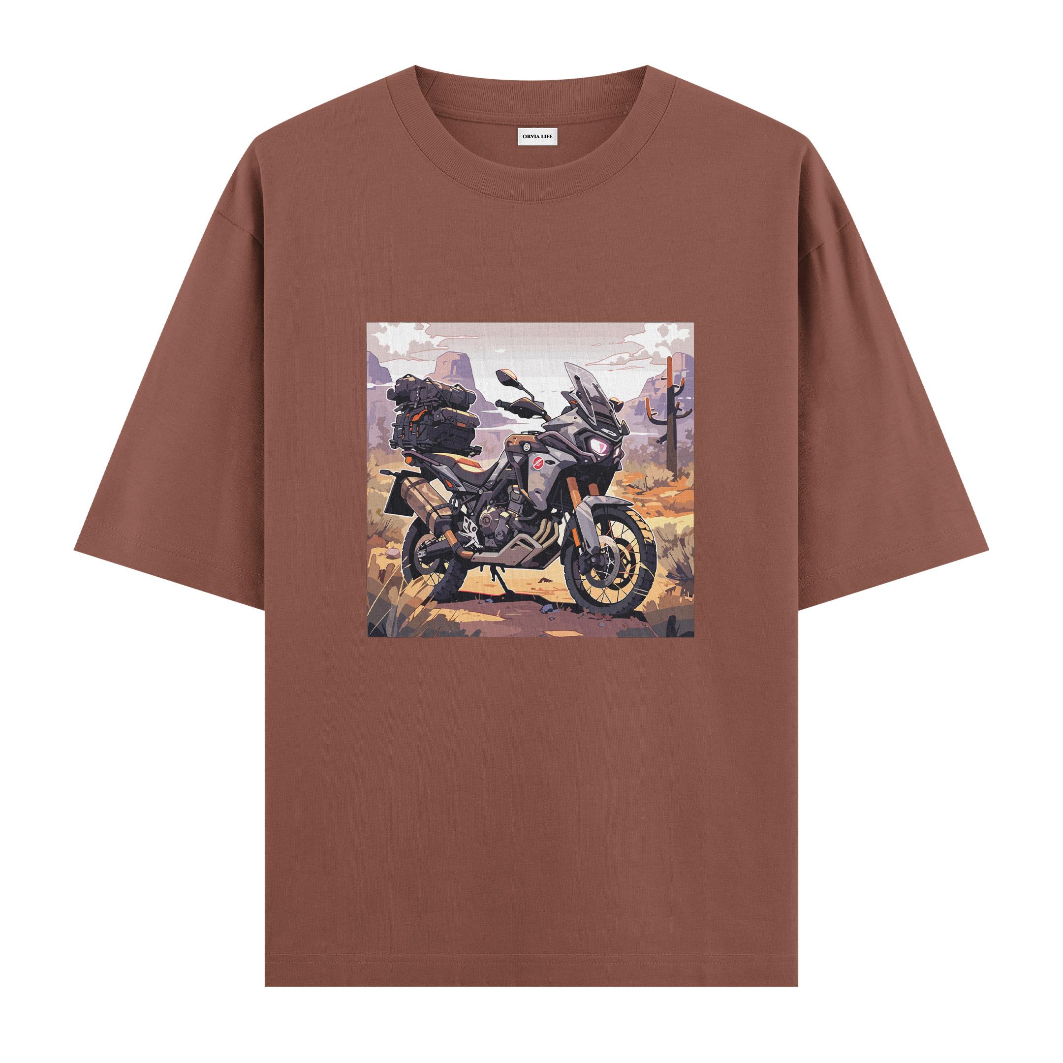 Adventure%20Sport%20-%20Oversize%20T-shirt%20Kahverengi