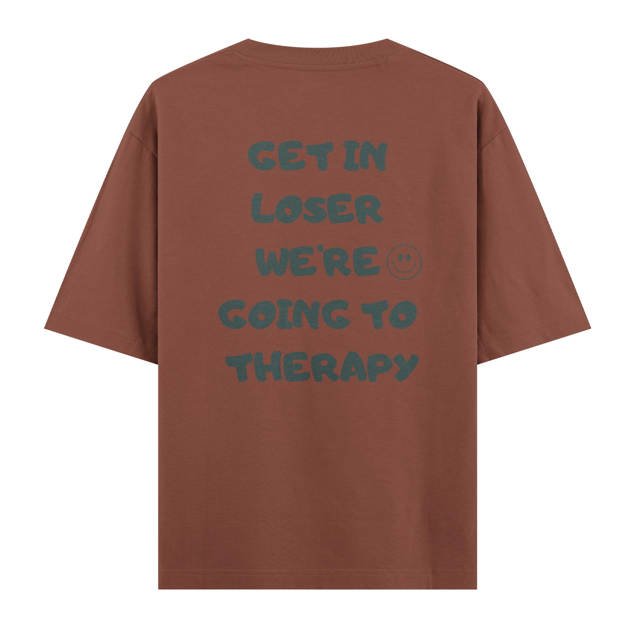 Therapy%20-%20Oversize%20T-shirt%20Kahverengi