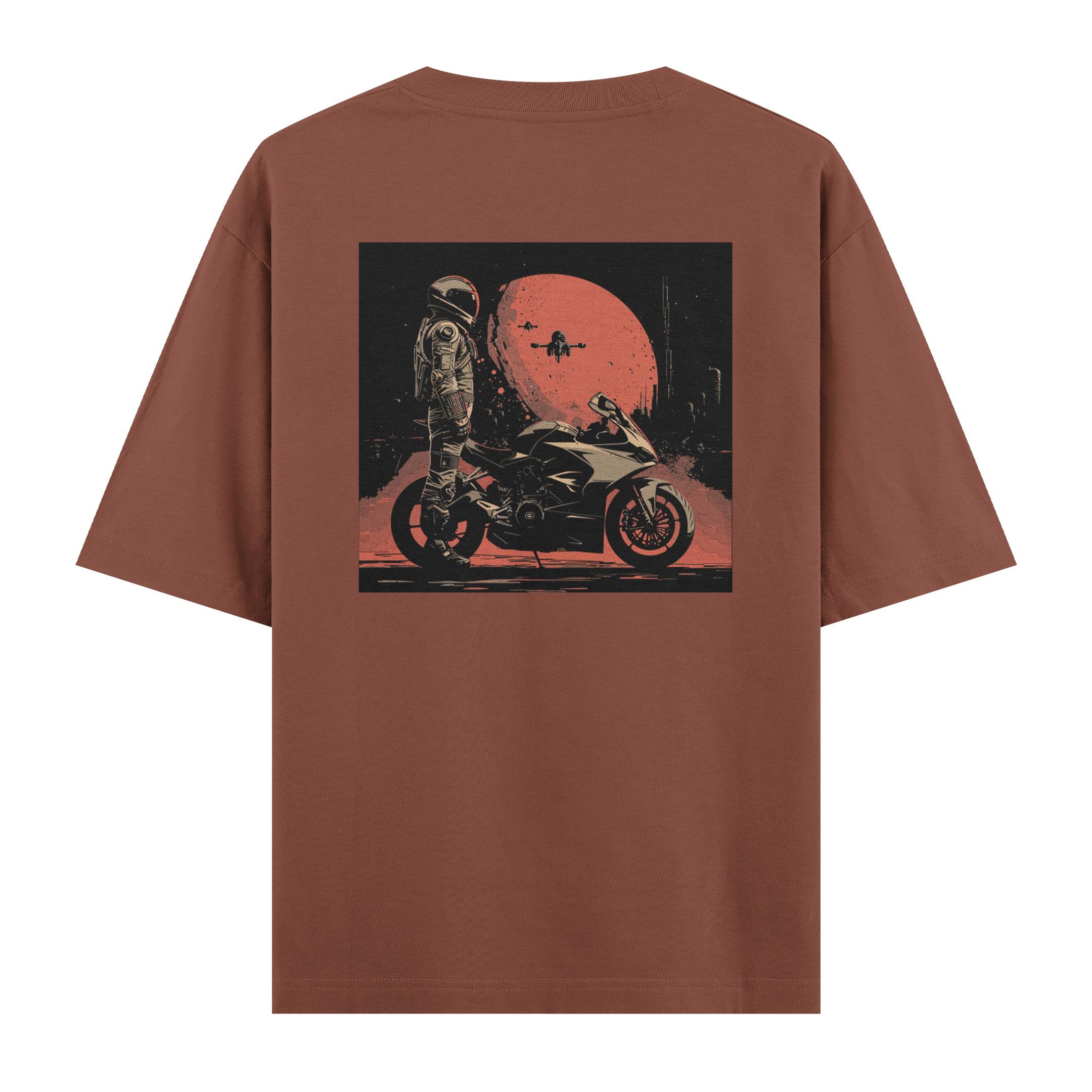 Astro%20Race%20-%20Oversize%20T-shirt%20Kahverengi