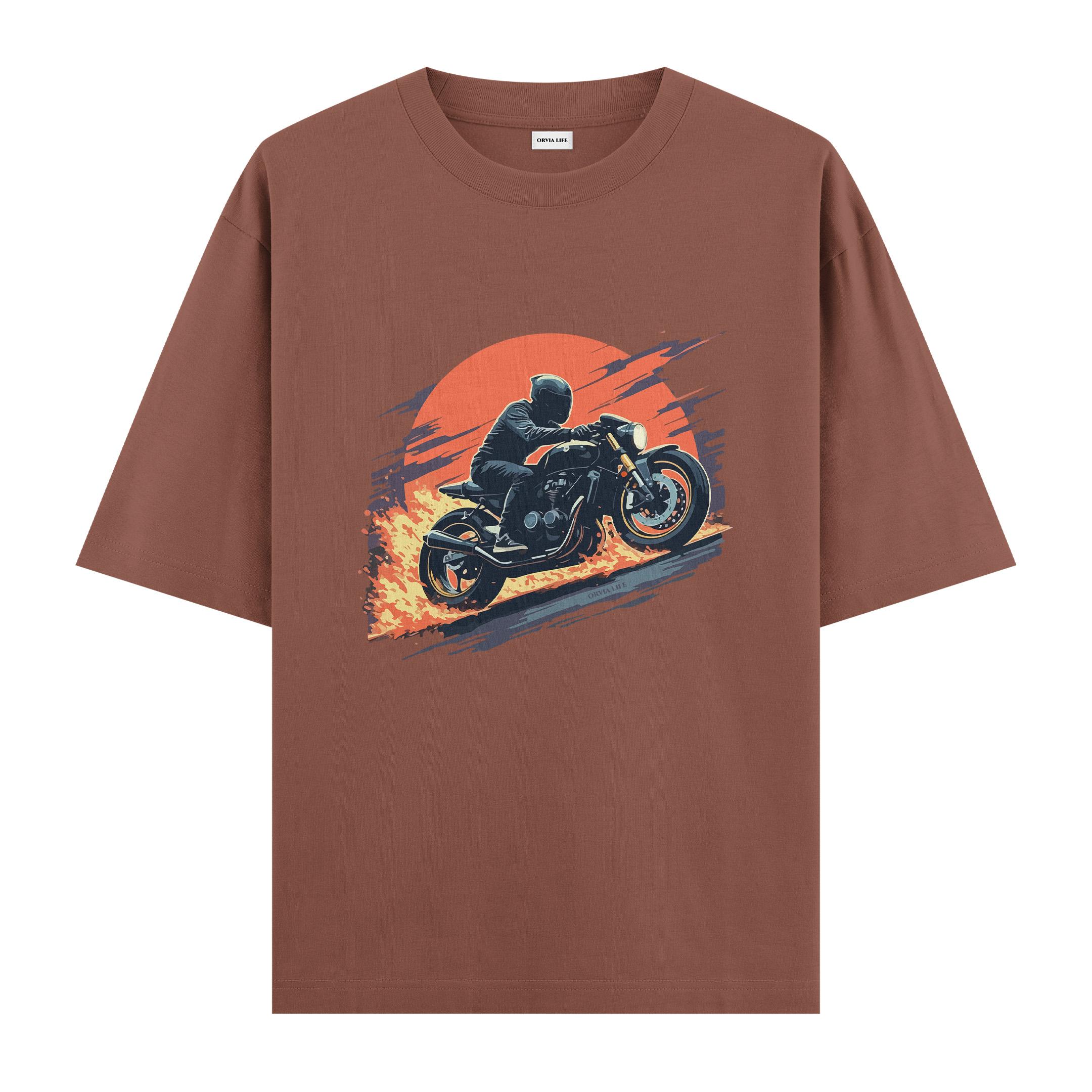 Black%20Riders%20-%20Oversize%20T-shirt%20Kahverengi