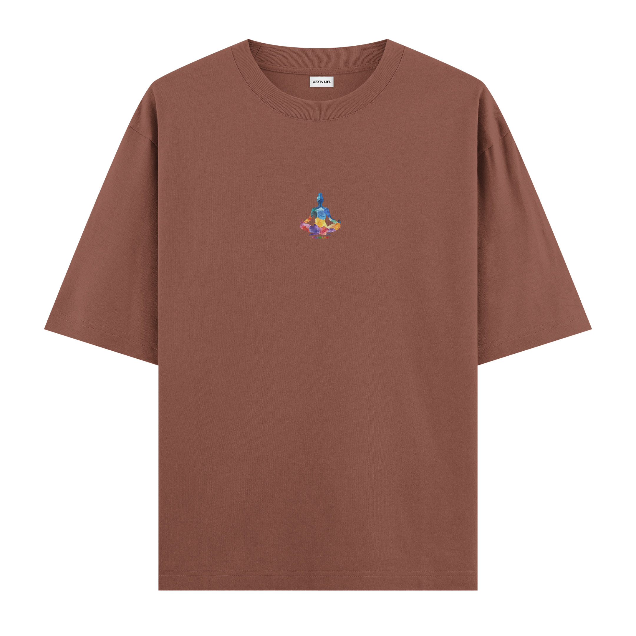 Meditation%20Chakra%20-%20Oversize%20T-shirt%20Kahverengi