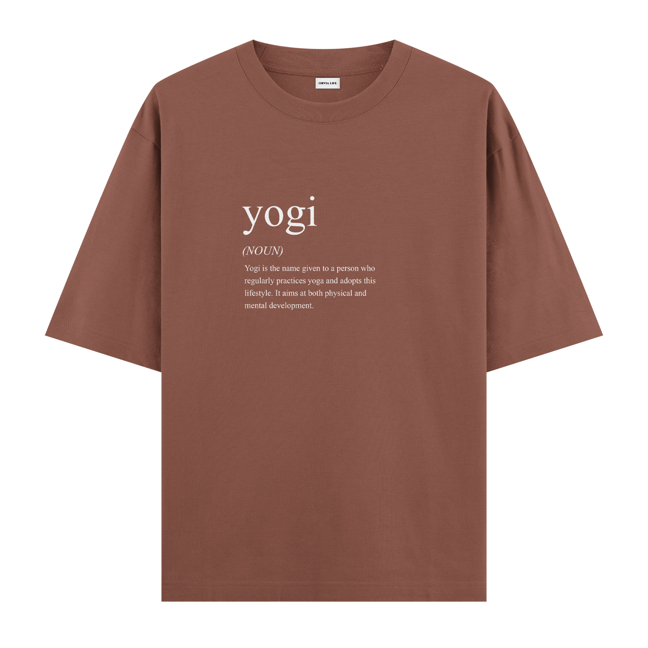 Yogi%20-%20Oversize%20T-shirt%20Kahverengi