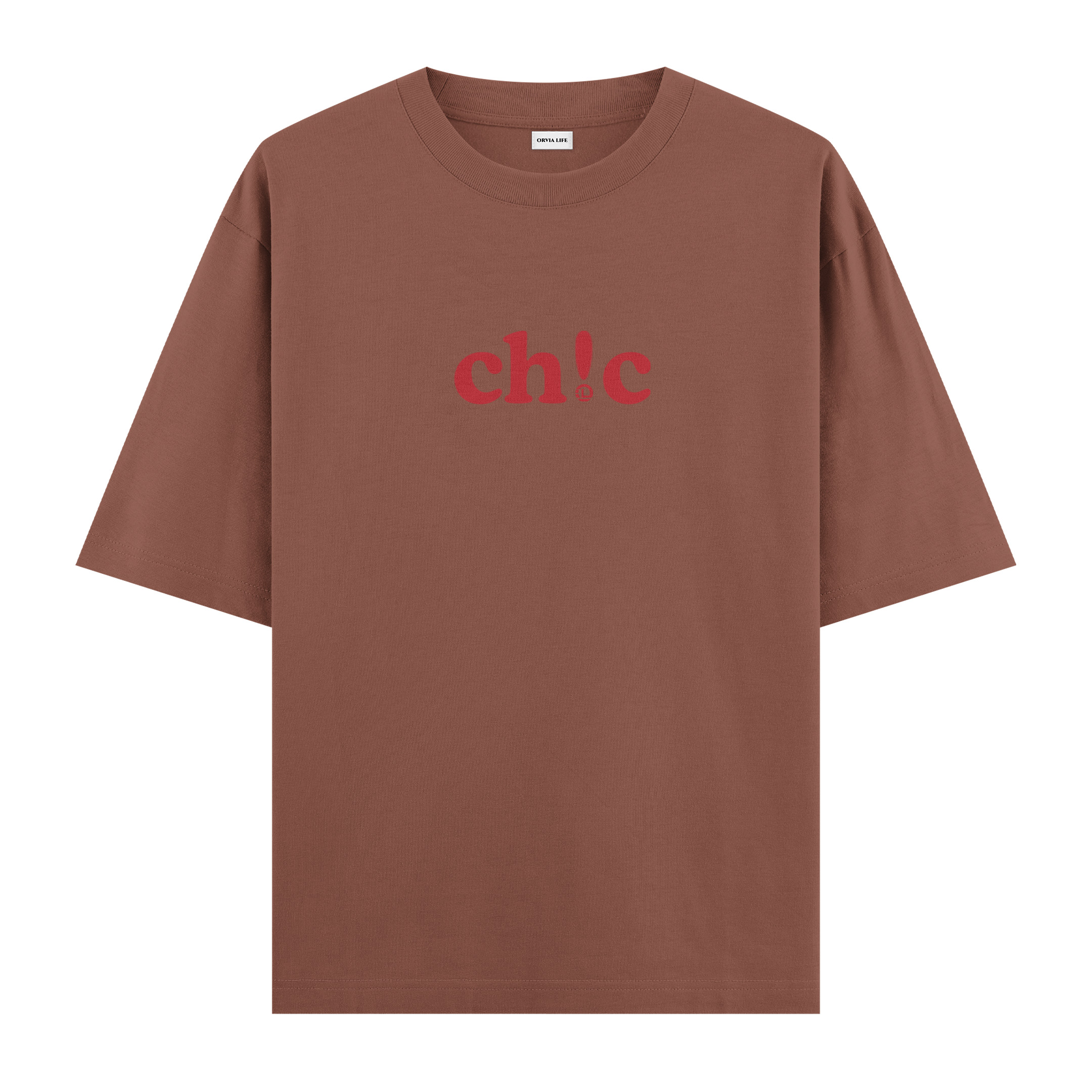 Ch!c%20-%20Oversize%20T-shirt%20Kahverengi