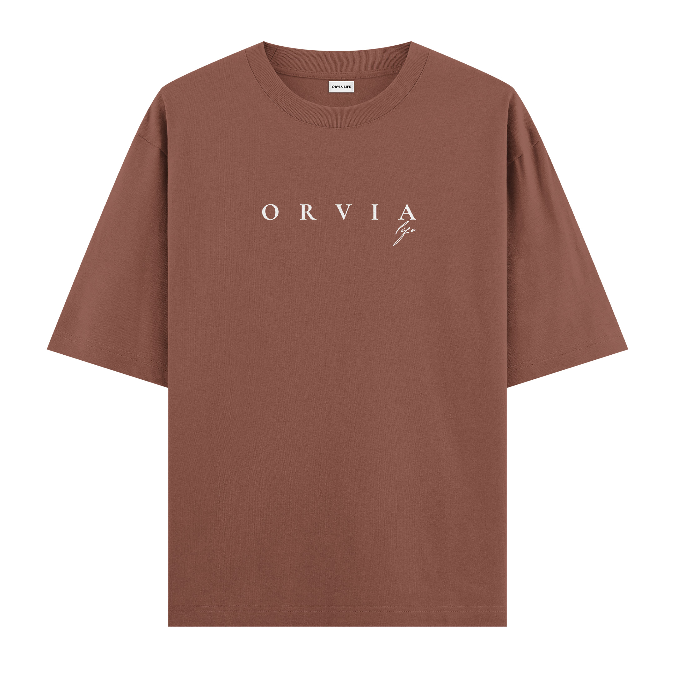 Orvialife%20-%20Oversize%20T-shirt%20Kahverengi