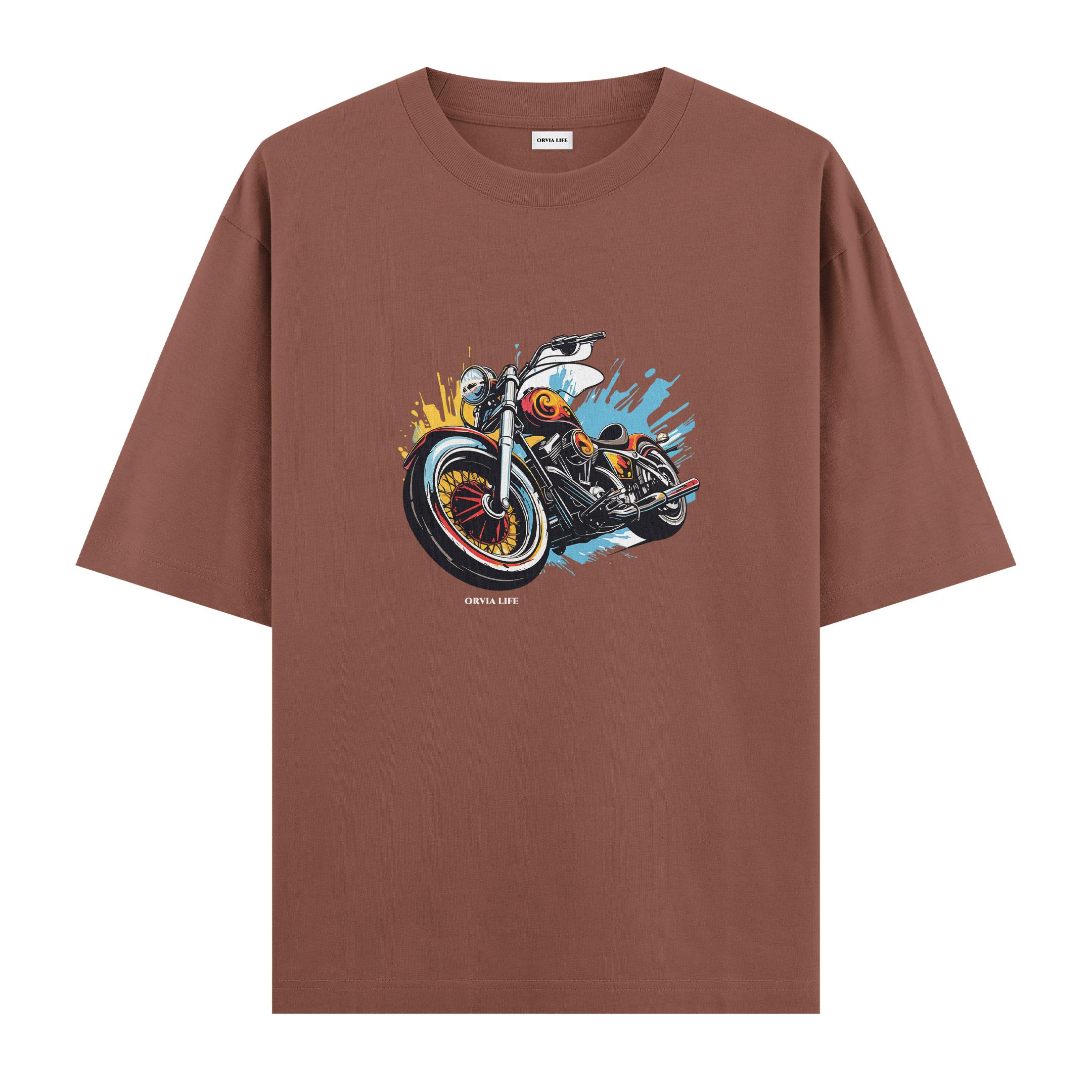 Bike%20-%20Oversize%20T-shirt%20Kahverengi