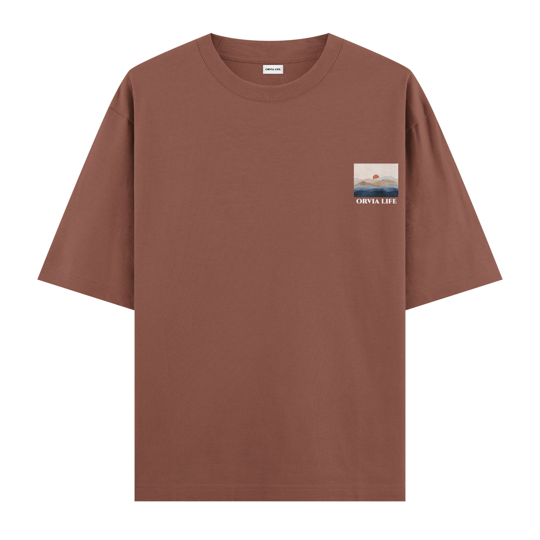 Sunset%20-%20Oversize%20T-shirt%20Kahverengi