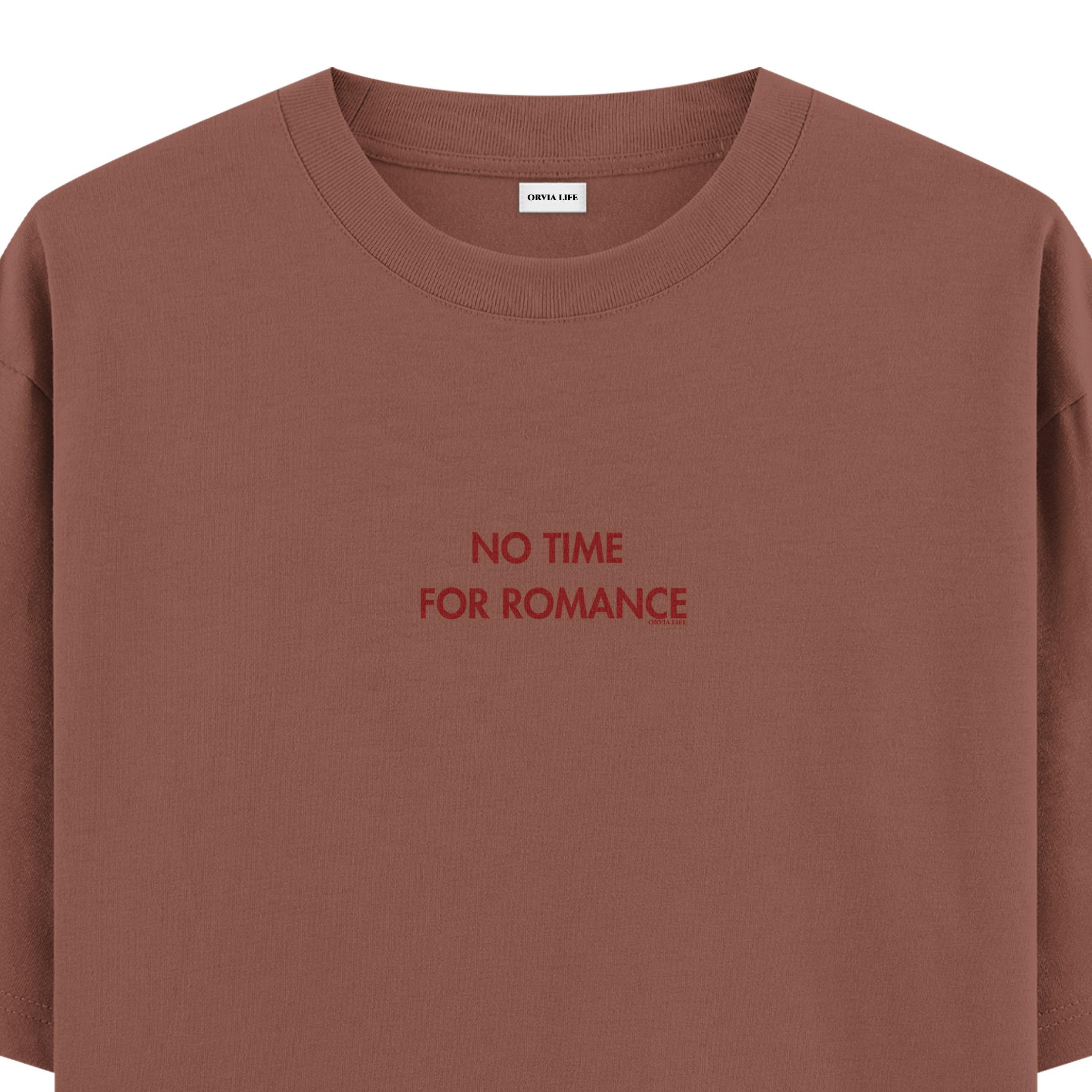 No%20Time%20For%20Romance%20-%20Oversize%20T-shirt%20Kahverengi