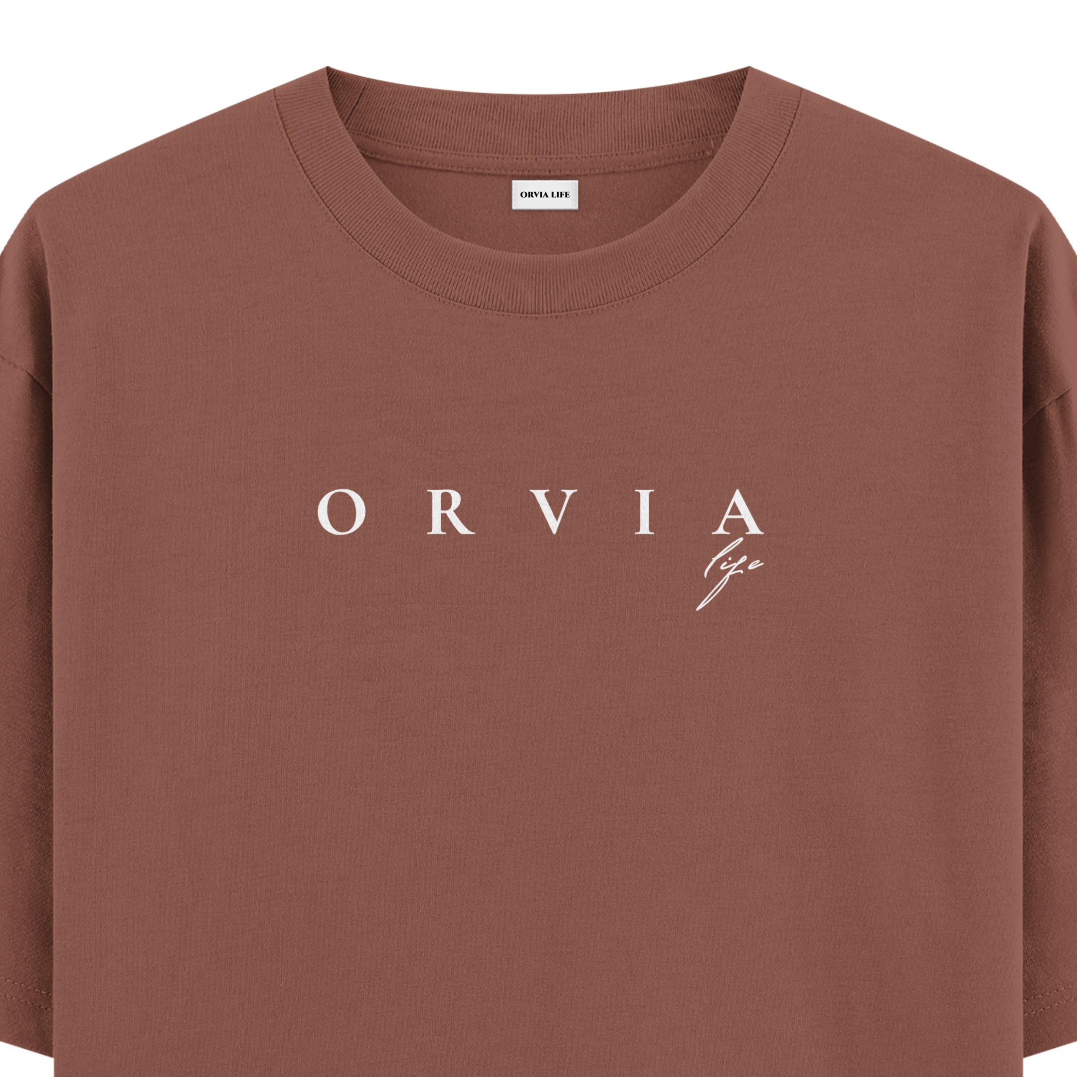 Orvialife%20-%20Oversize%20T-shirt%20Kahverengi