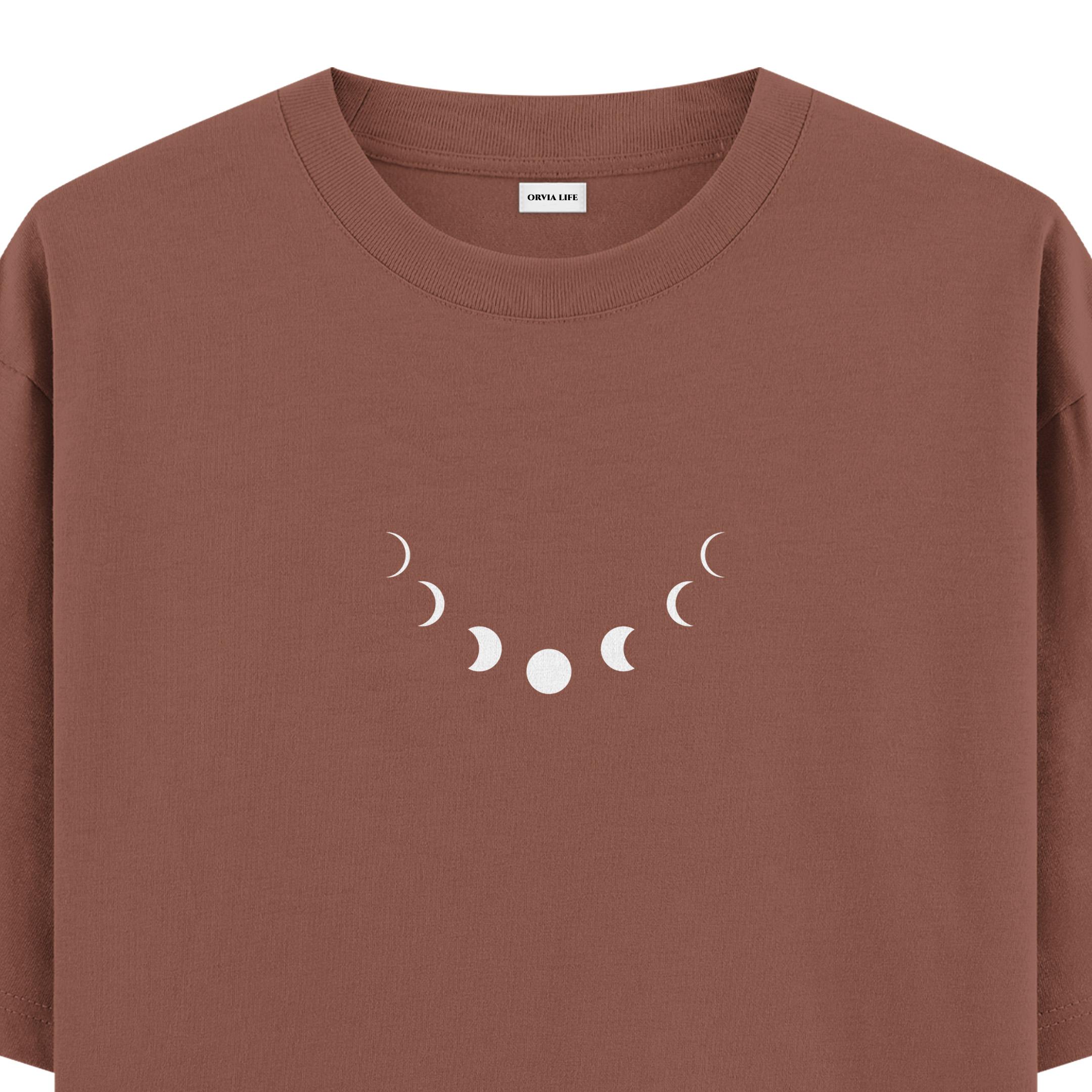 Lunar%20Cycle%20-%20Oversize%20T-shirt%20Kahverengi