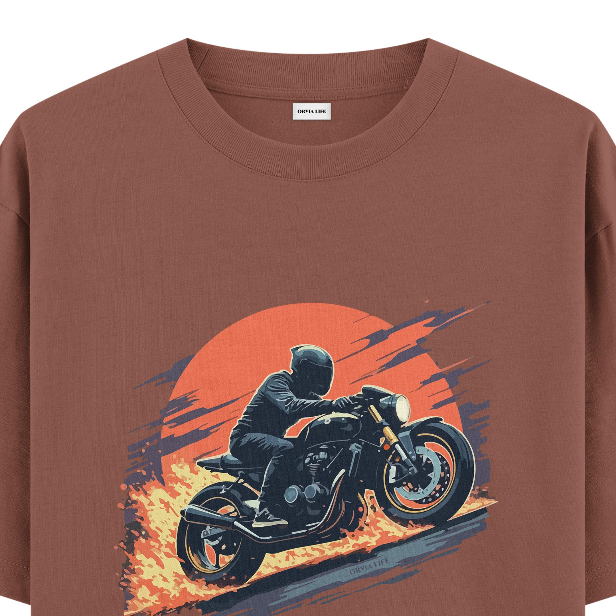 Black%20Riders%20-%20Oversize%20T-shirt%20Kahverengi