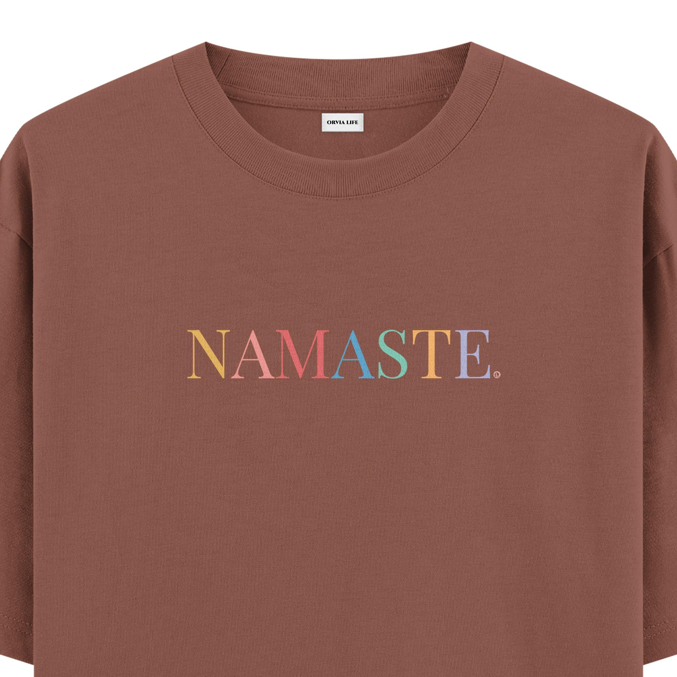 Namaste%20-%20Oversize%20T-shirt%20Kahverengi