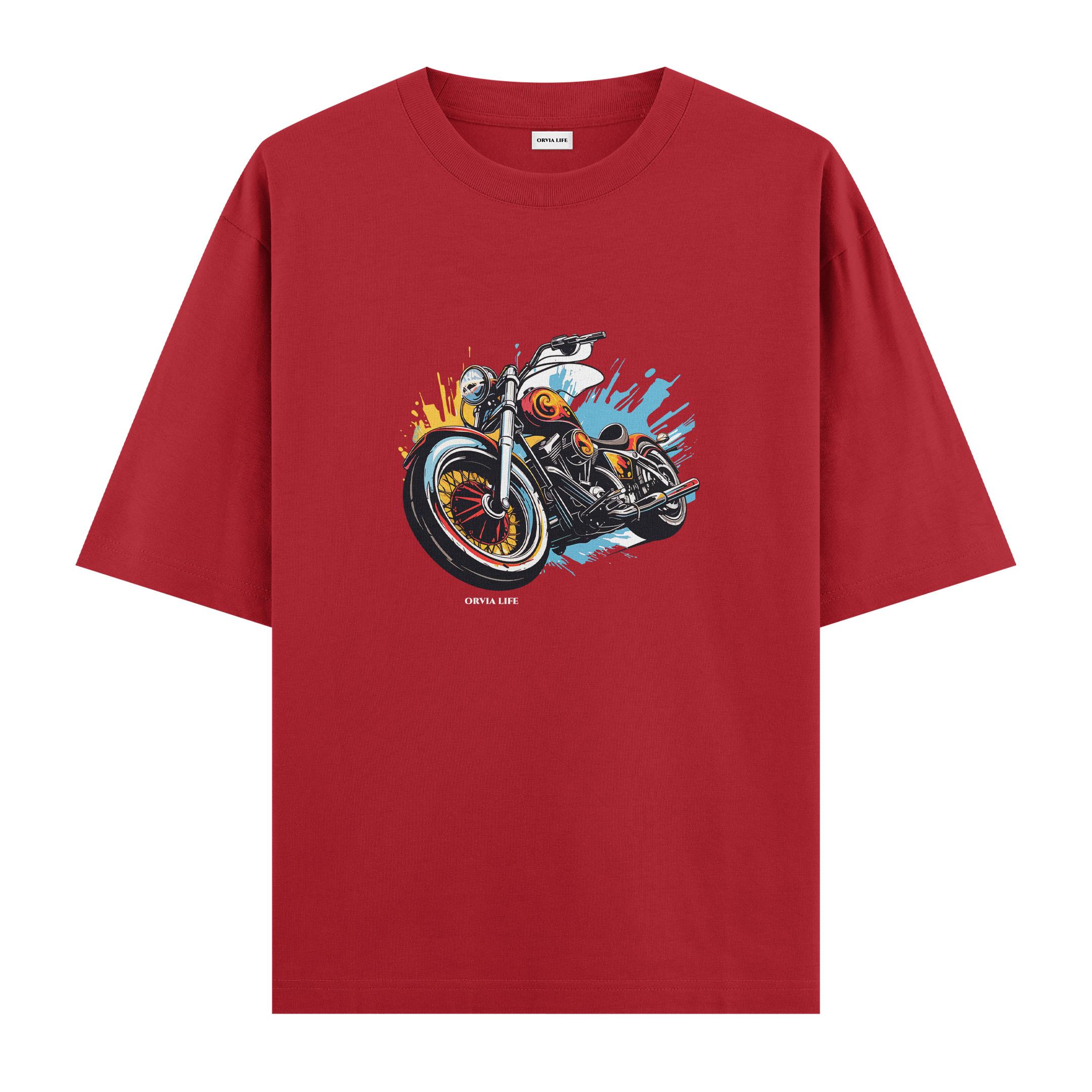 Bike%20-%20Oversize%20T-shirt%20Kırmızı