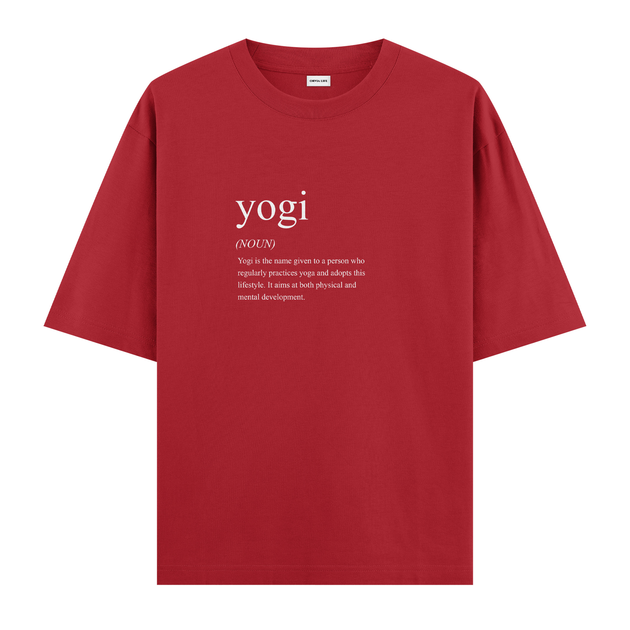 Yogi%20-%20Oversize%20T-shirt%20Kırmızı