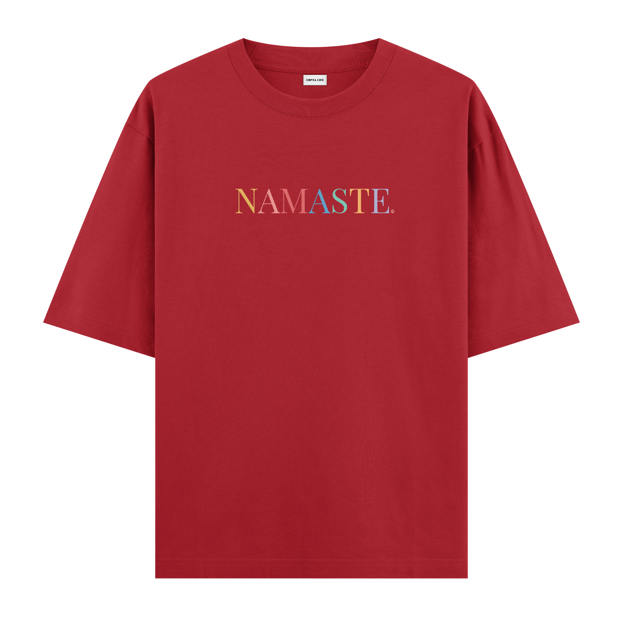 Namaste%20-%20Oversize%20T-shirt%20Kırmızı