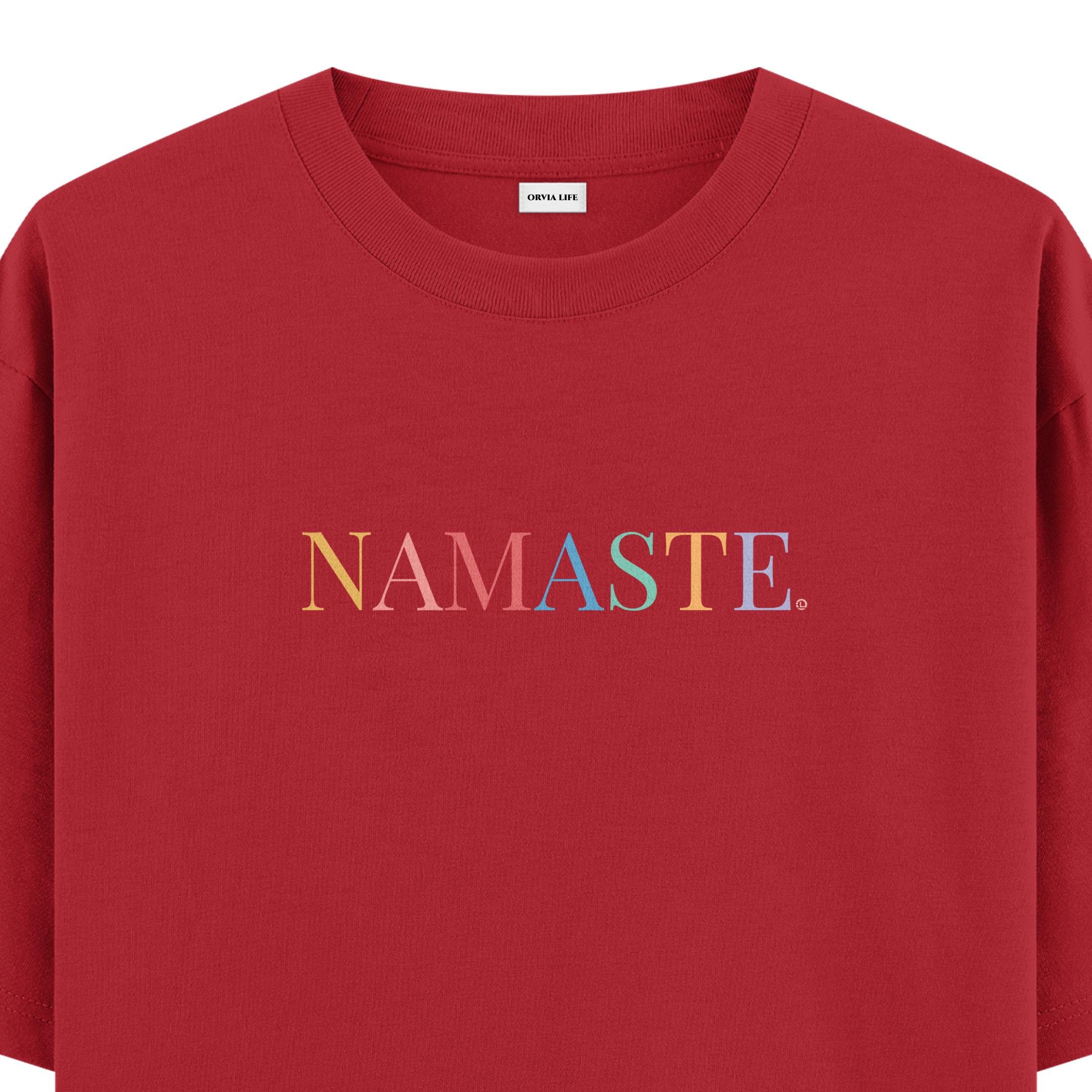 Namaste%20-%20Oversize%20T-shirt%20Kırmızı