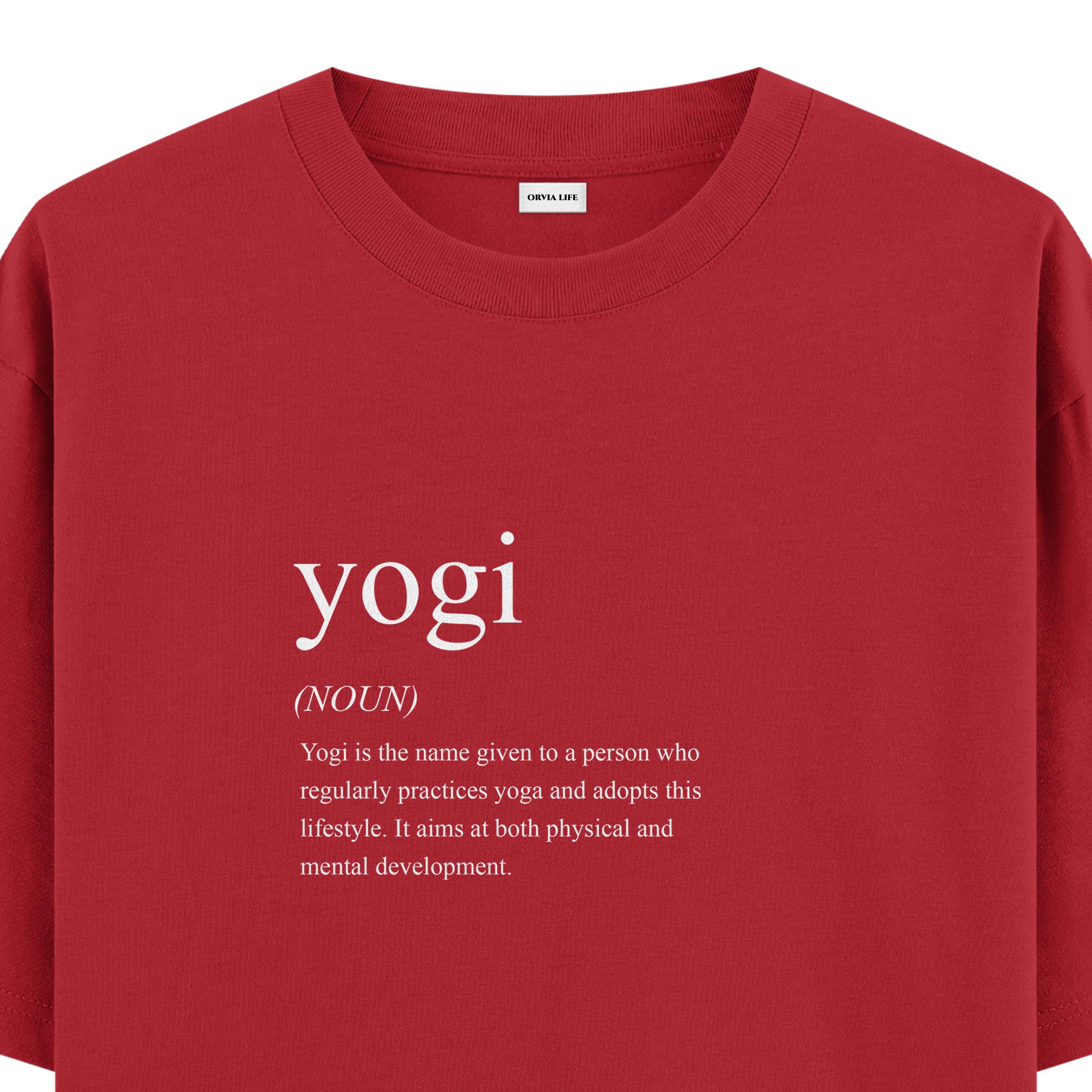 Yogi%20-%20Oversize%20T-shirt%20Kırmızı