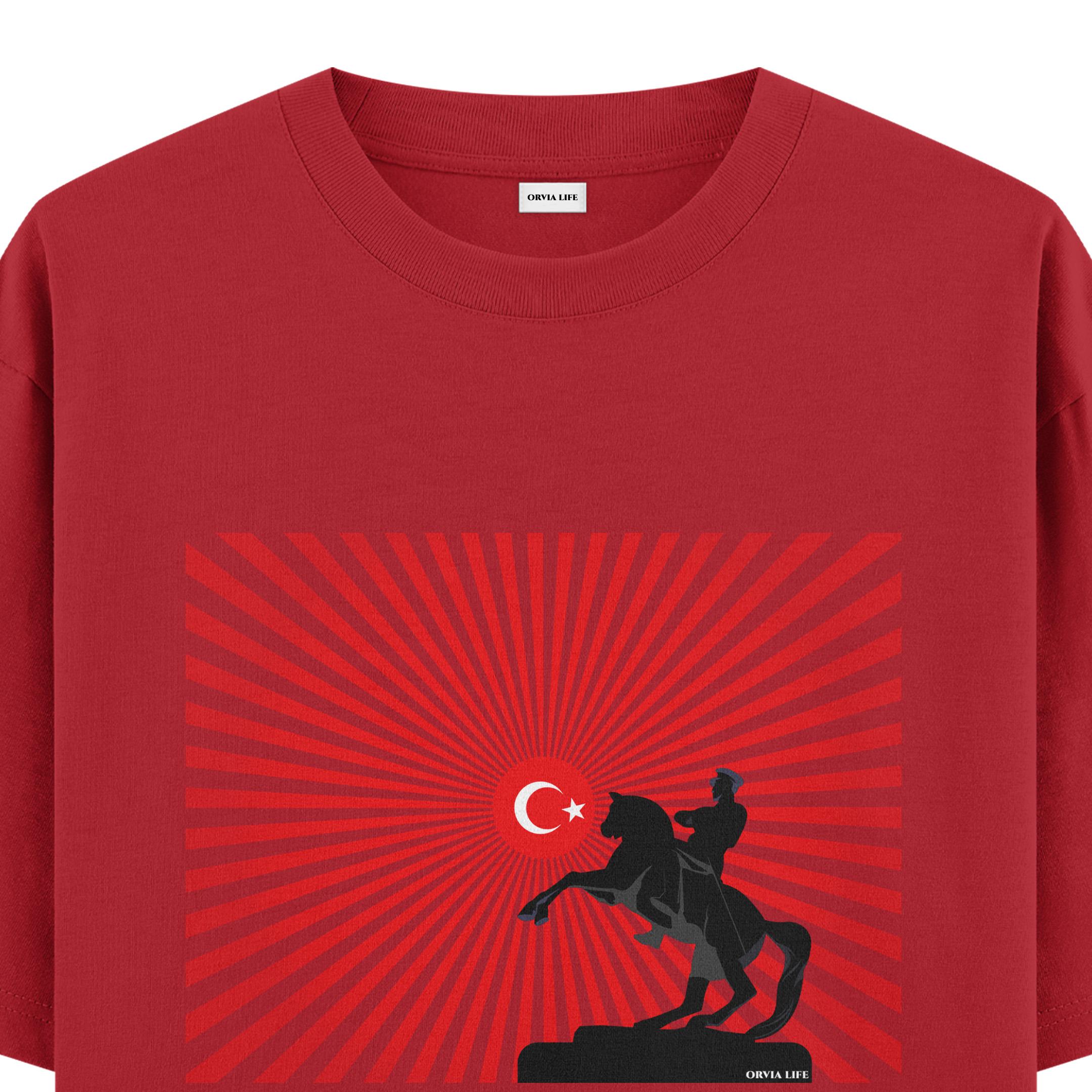 ULU%20ÖNDER%20%20-%20Oversize%20T-shirt%20Kırmızı