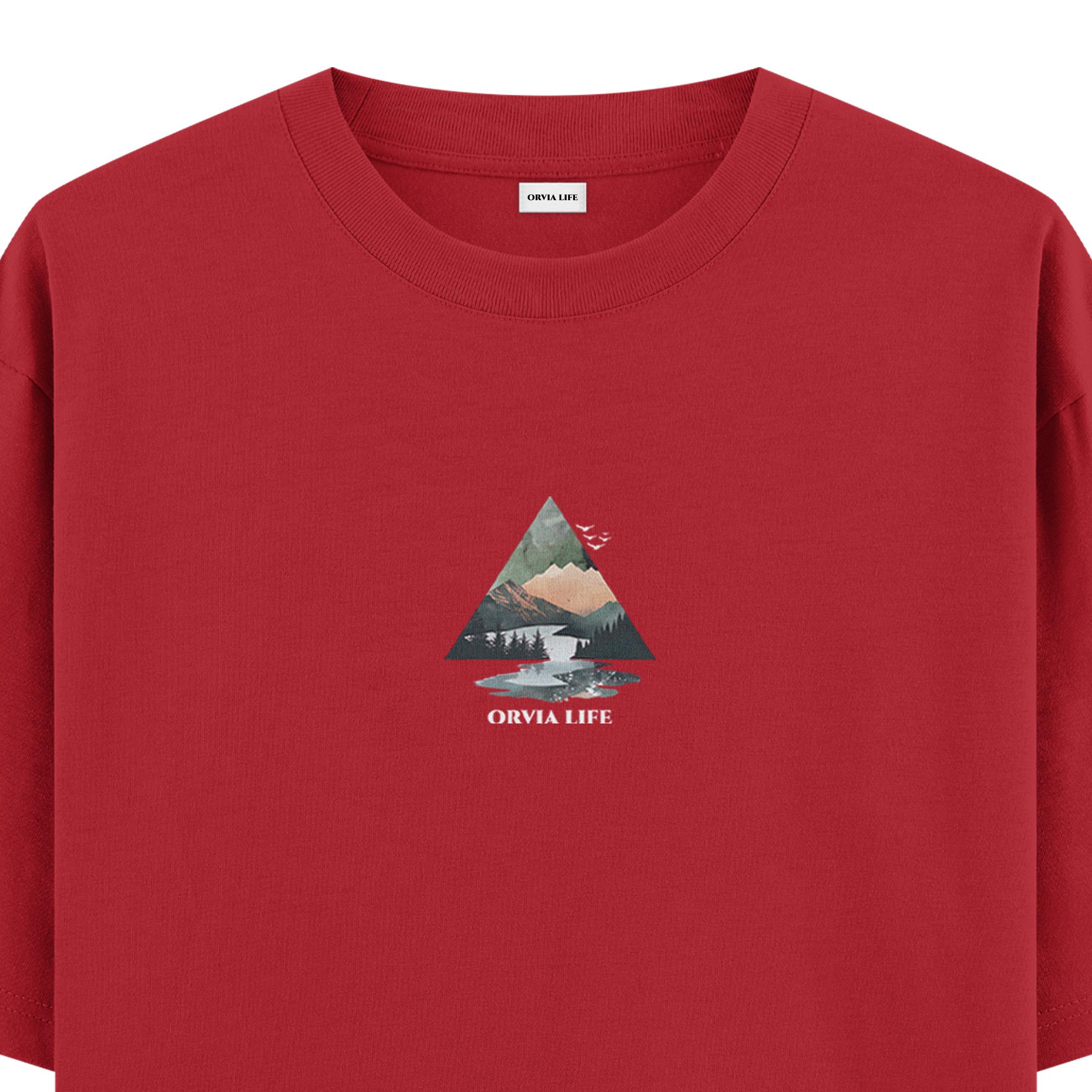 Mountain%20-%20Oversize%20T-shirt%20Kırmızı