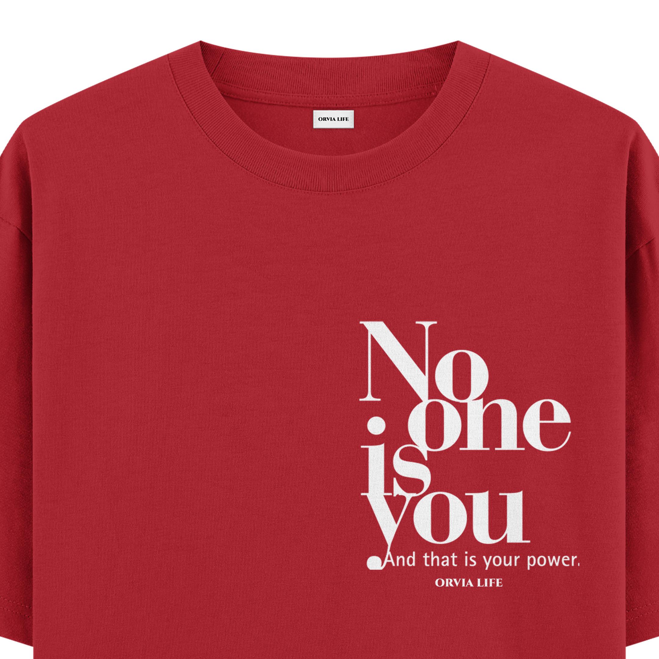 No%20One%20Is%20You%20%20-%20Oversize%20T-shirt%20Kırmızı