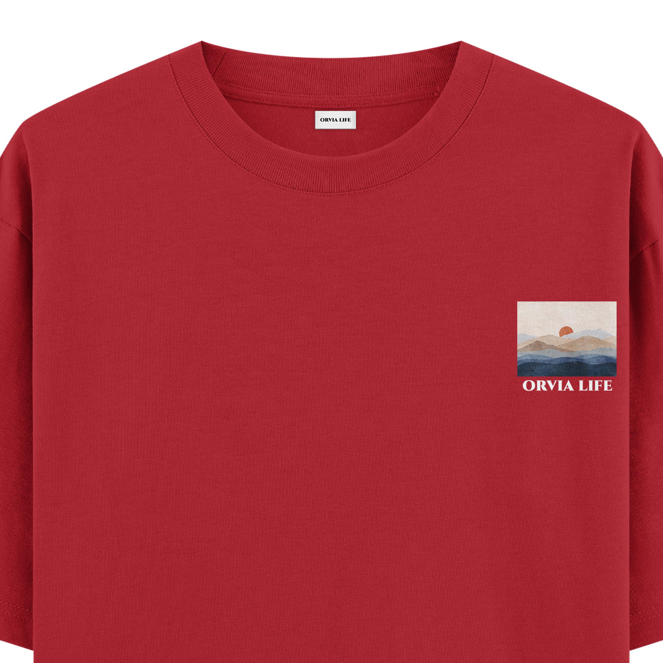 Sunset%20-%20Oversize%20T-shirt%20Kırmızı