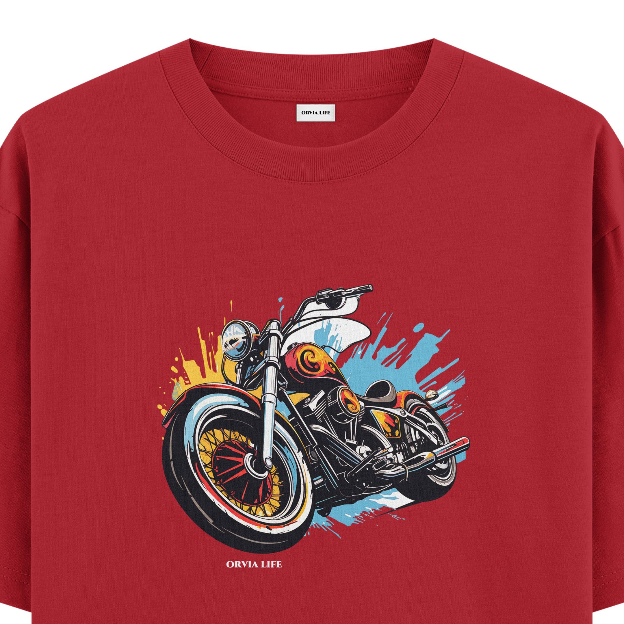 Bike%20-%20Oversize%20T-shirt%20Kırmızı