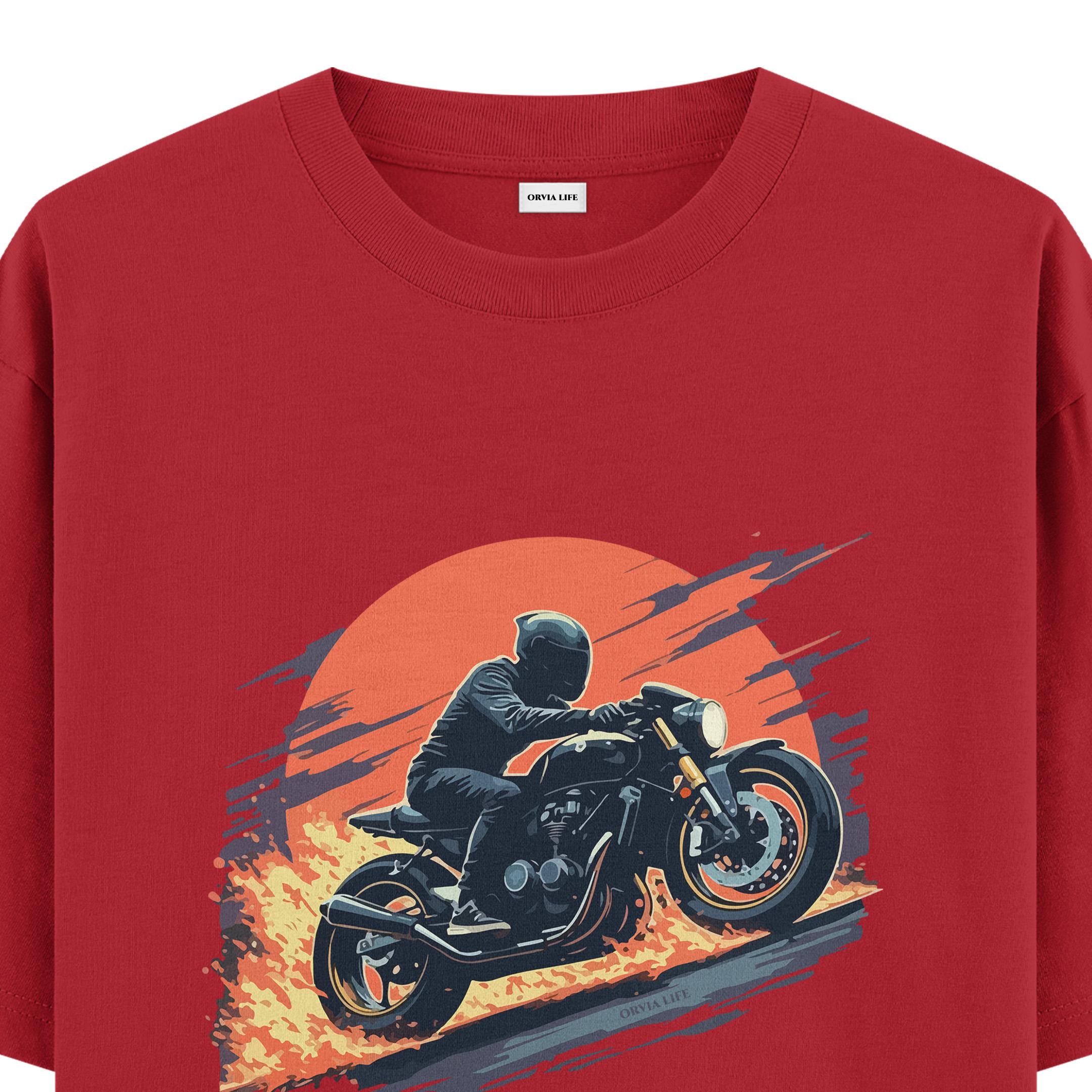 Black%20Riders%20-%20Oversize%20T-shirt%20Kırmızı