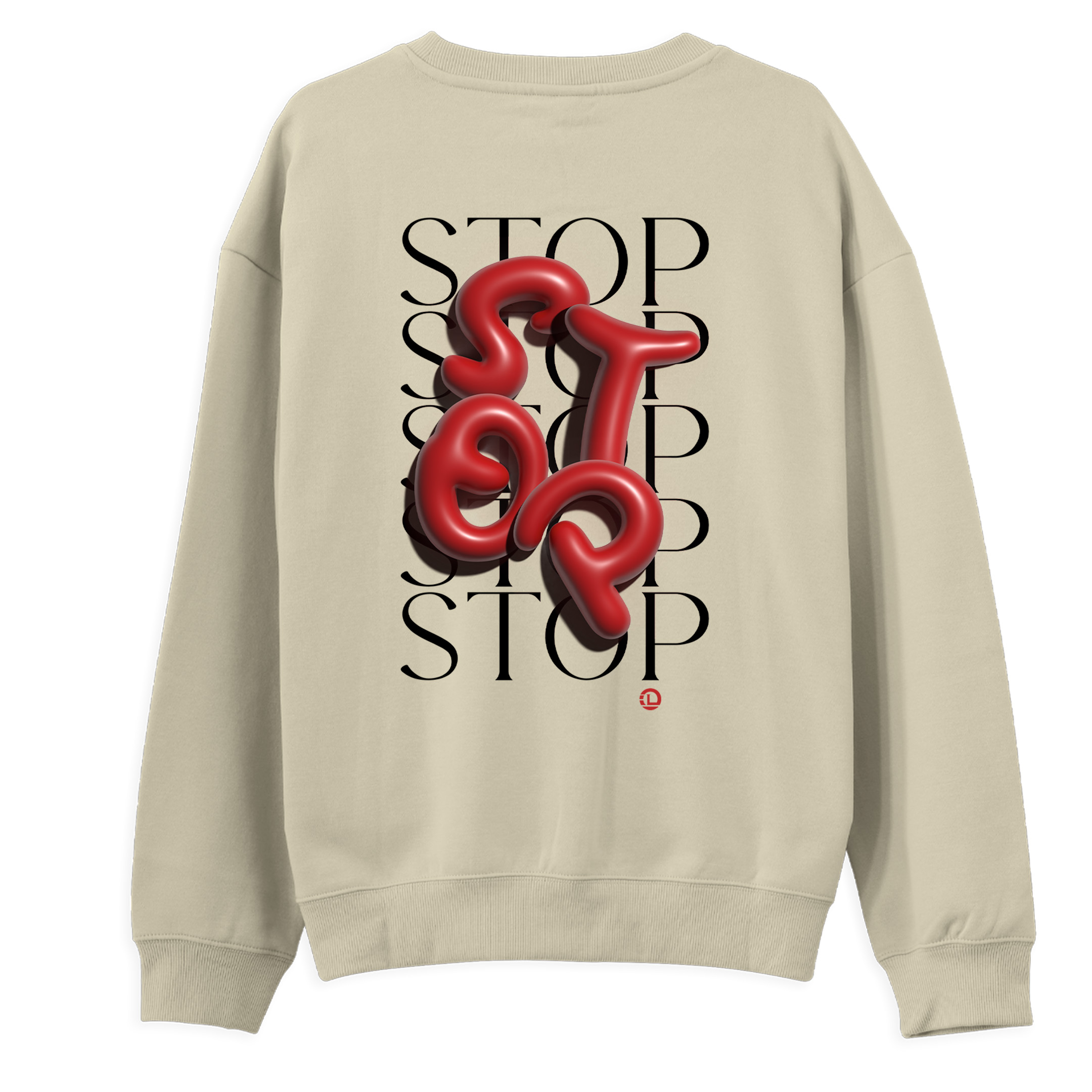 Stop%20-%20Regular%20Sweatshirt%20Krem