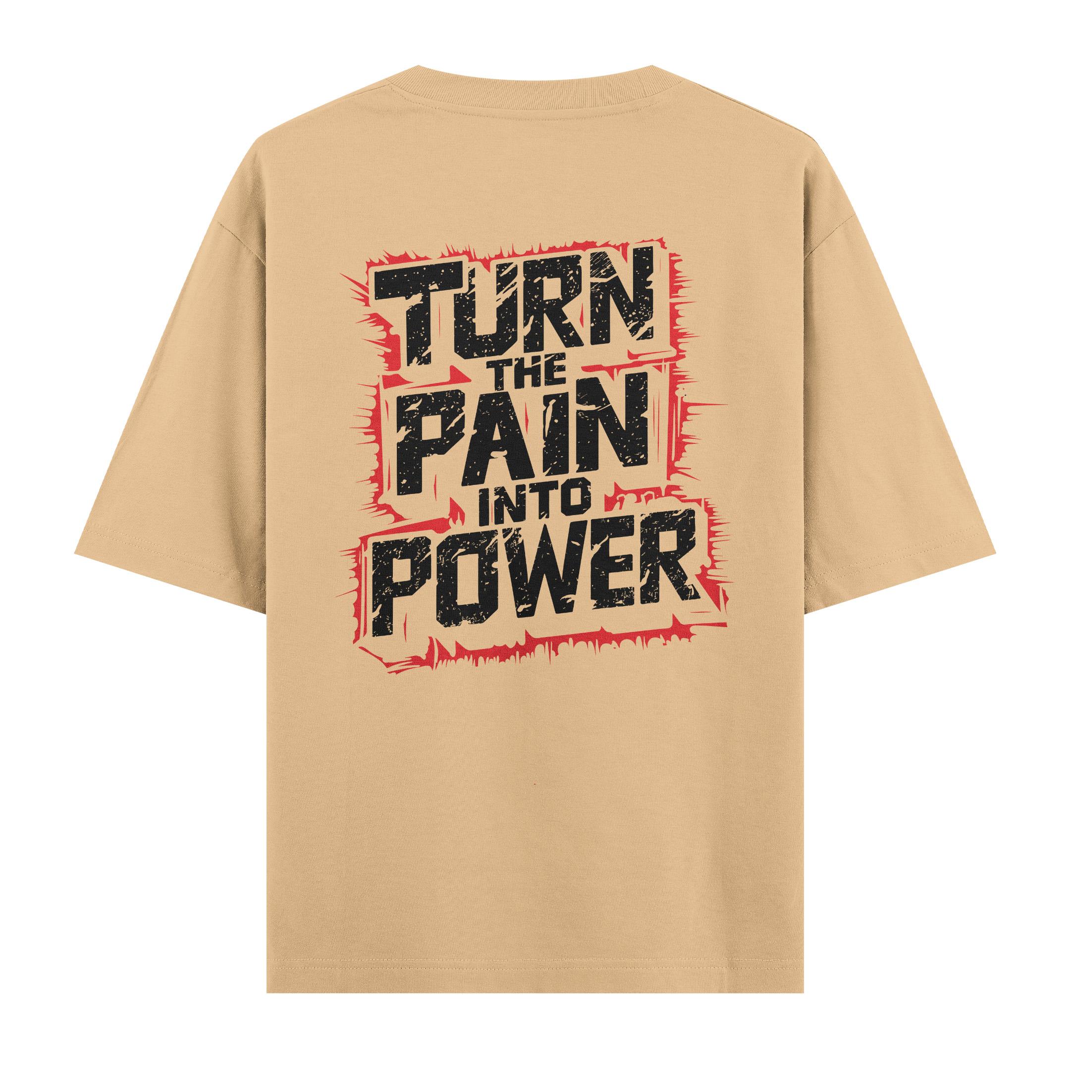 Turn%20The%20Pain%20Into%20Power%20-%20Oversize%20T-shirt%20Krem