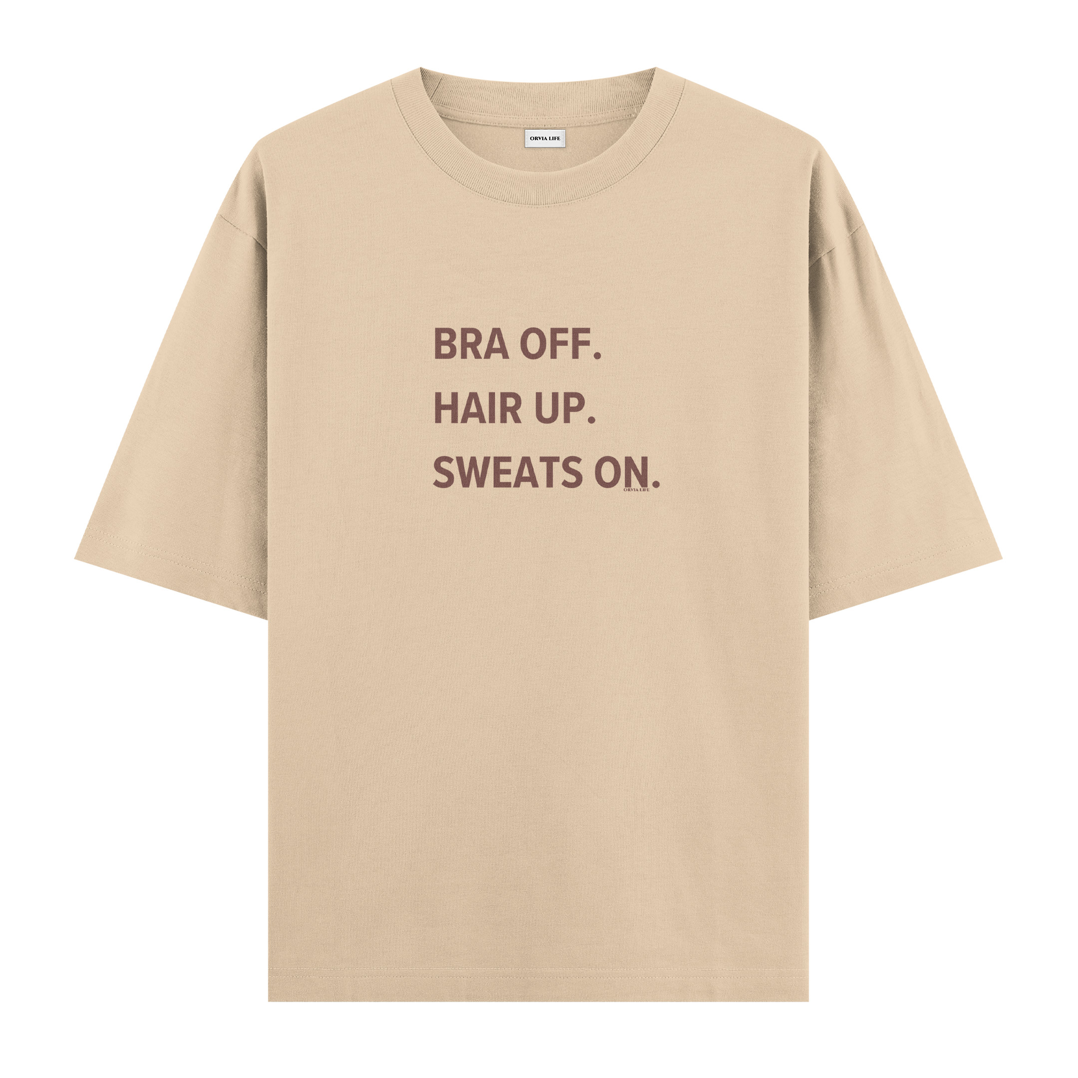 Bra%20Off%20Hair%20Up%20Sweats%20On%20-%20Oversize%20T-shirt%20Krem