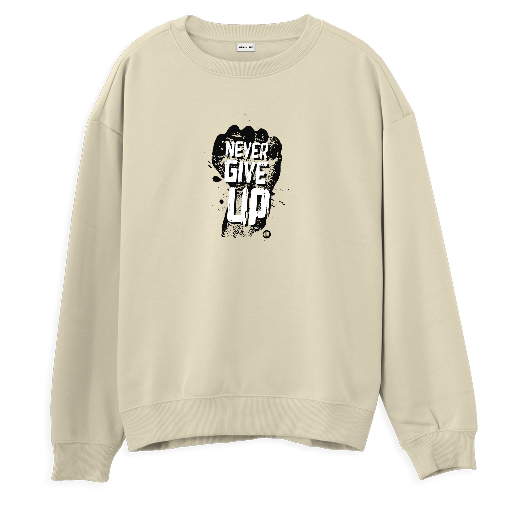 Never%20Give%20Up%20-%20Regular%20Sweatshirt%20Krem