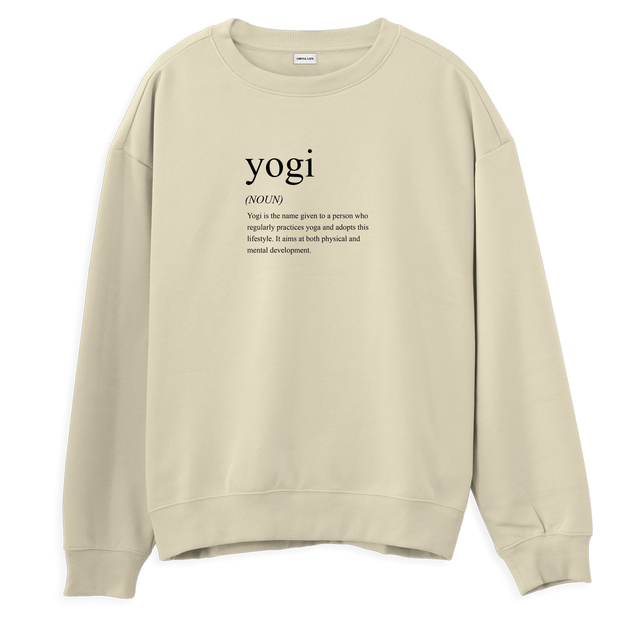 Yogi%20-%20Regular%20Sweatshirt%20Krem