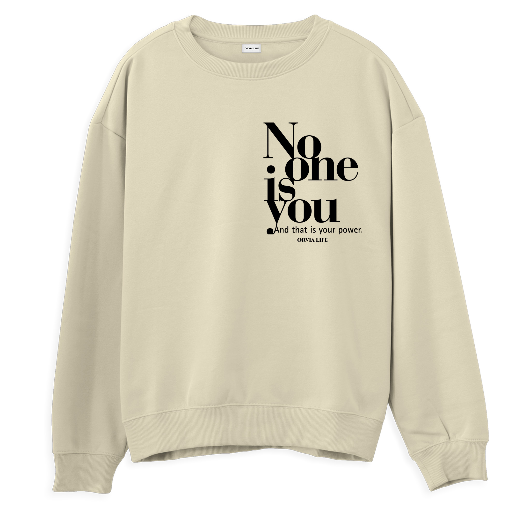 No%20One%20Is%20You%20-%20Regular%20Sweatshirt%20Krem