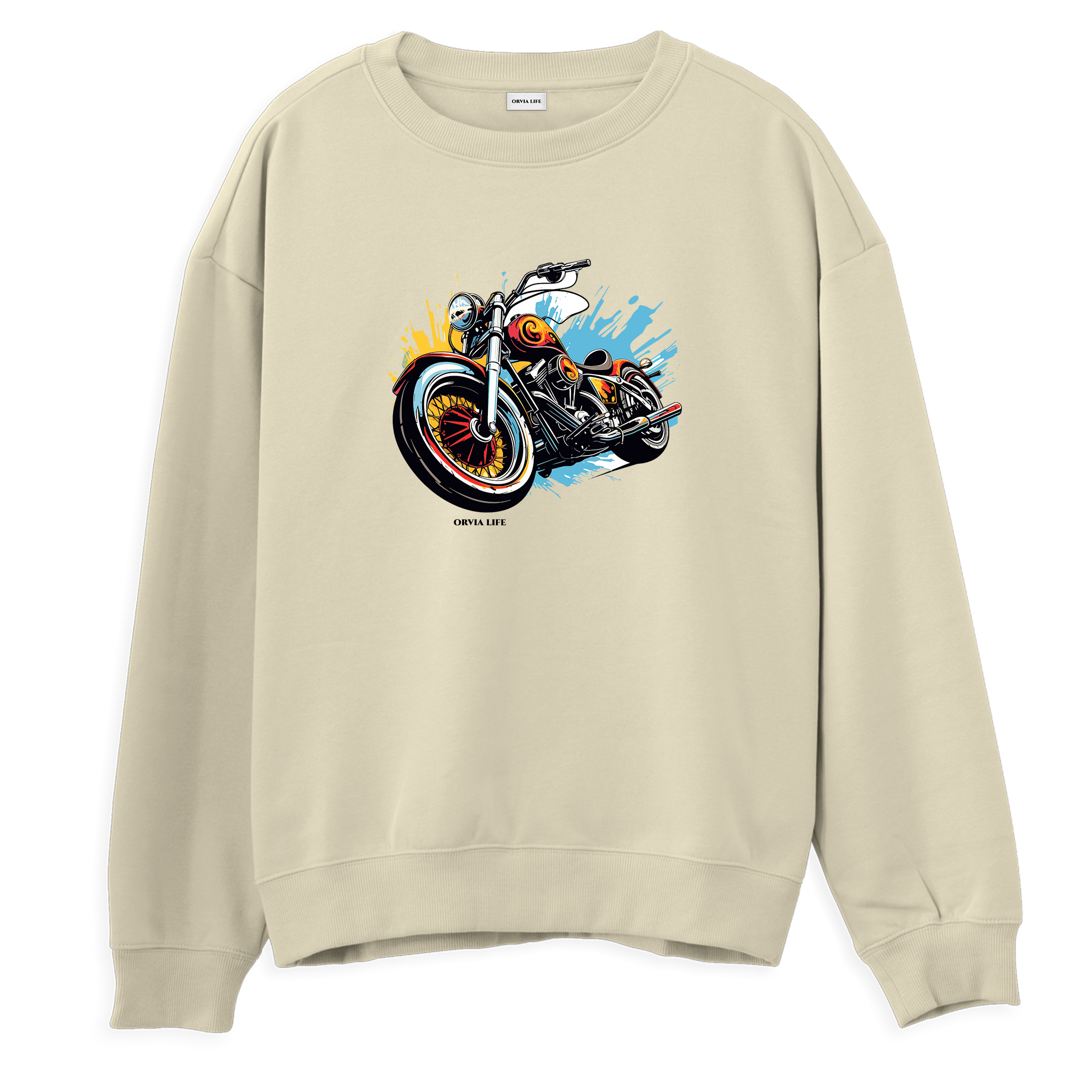 Bike%20-%20Regular%20Sweatshirt%20Krem