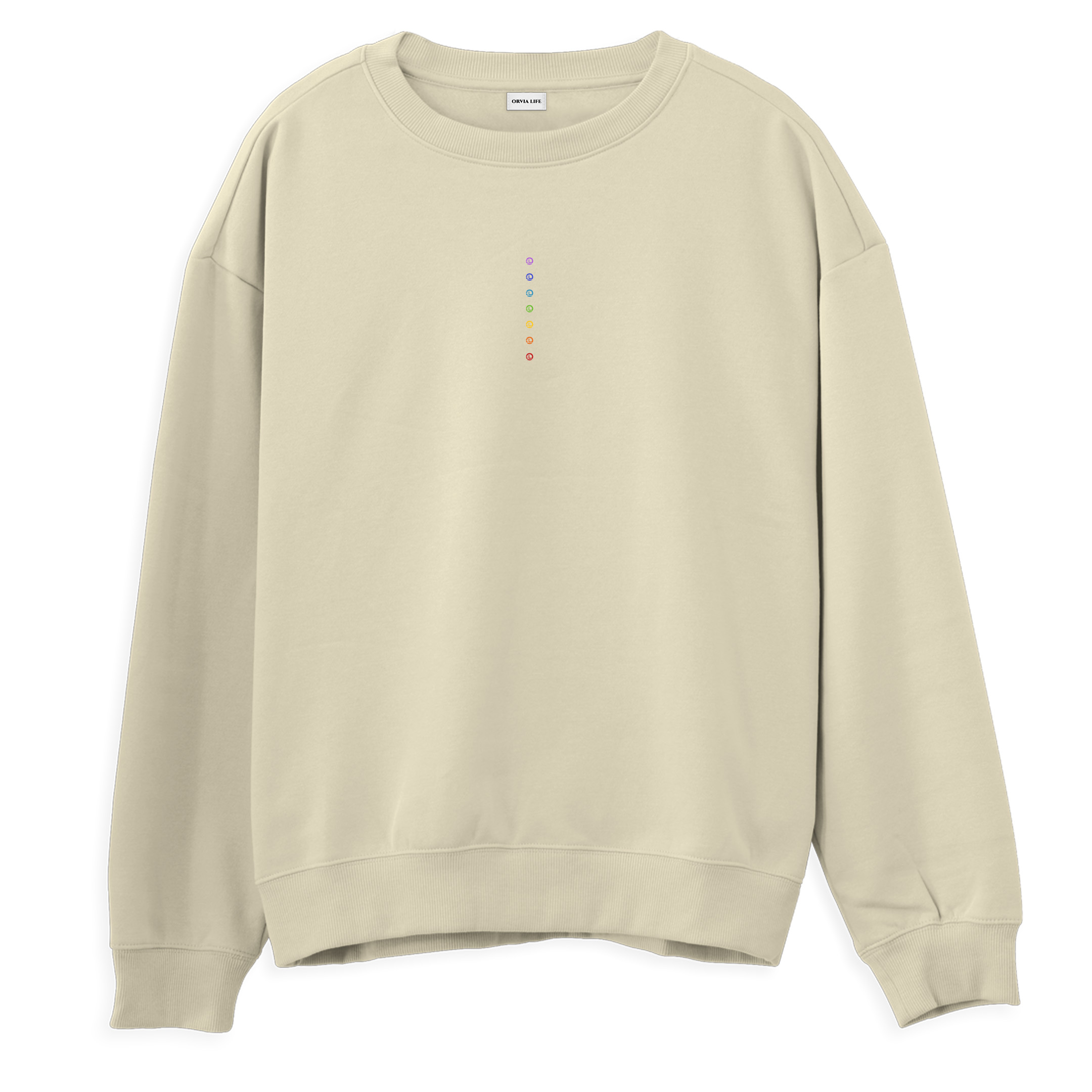 Chakra%20-%20Regular%20Sweatshirt%20Krem