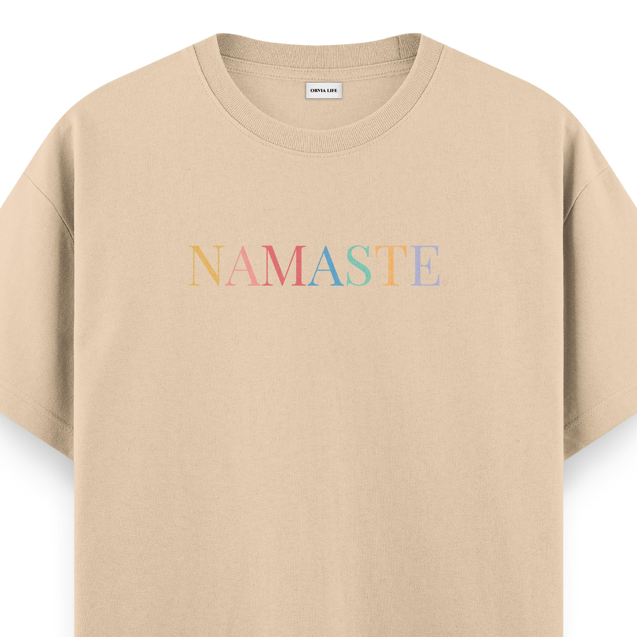 Namaste%20-%20Regular%20T-shirt%20Krem