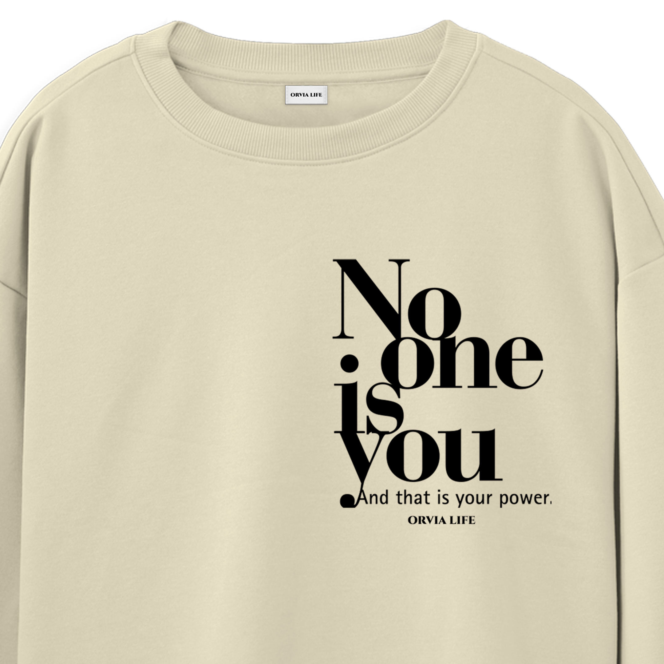 No%20One%20Is%20You%20-%20Regular%20Sweatshirt%20Krem