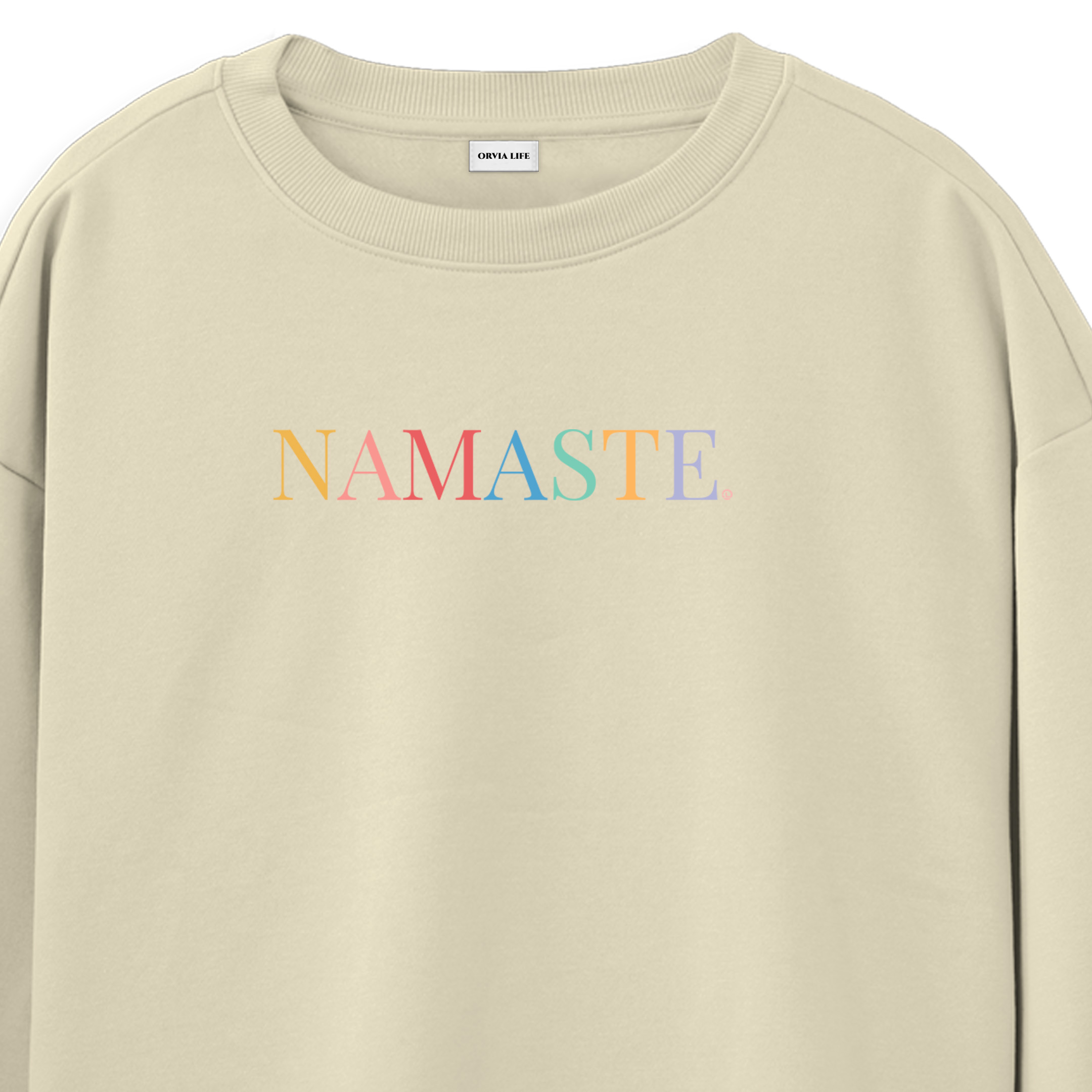 Namaste%20-%20Regular%20Sweatshirt%20Krem