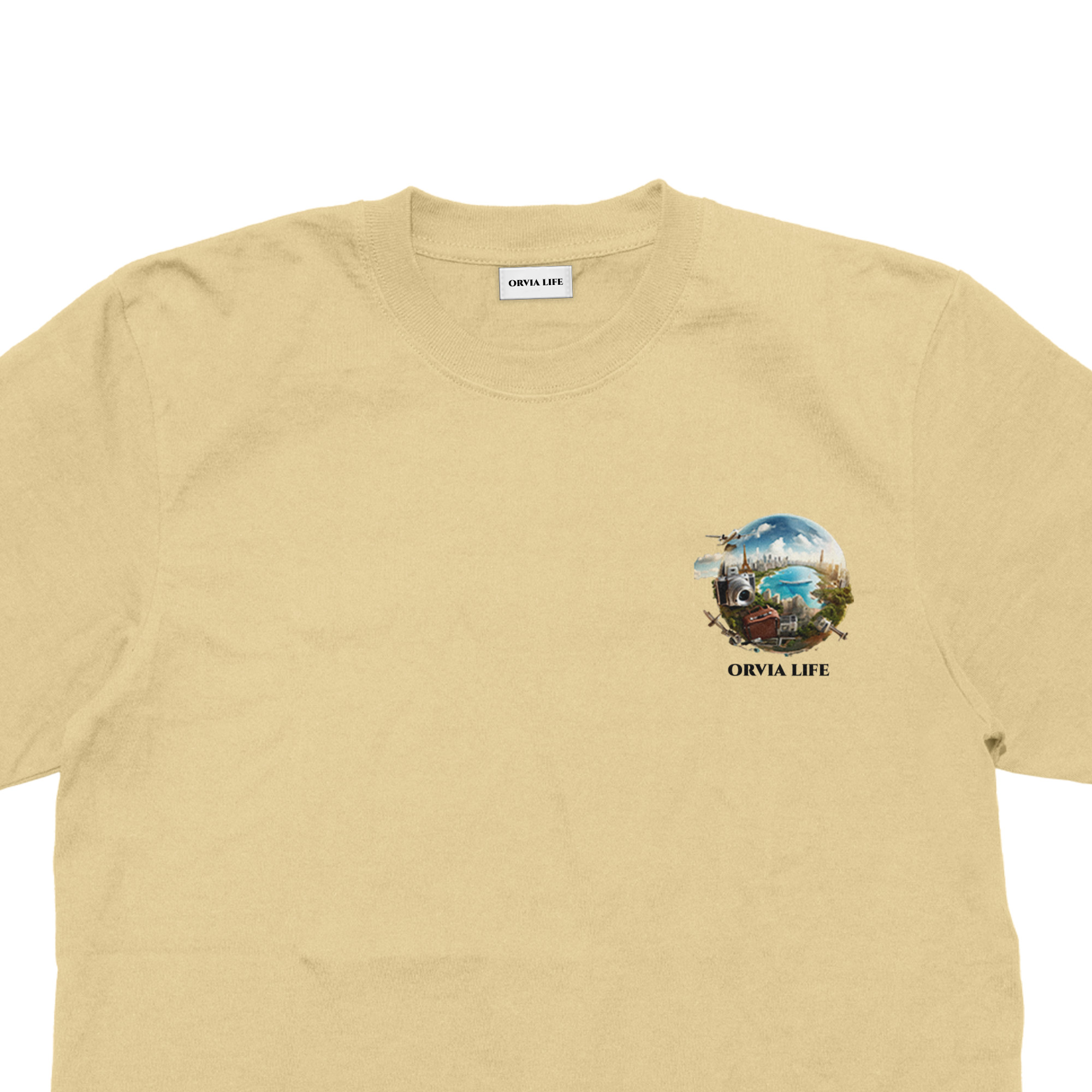 Travel%20-%20Çocuk%20T-shirt%20Krem