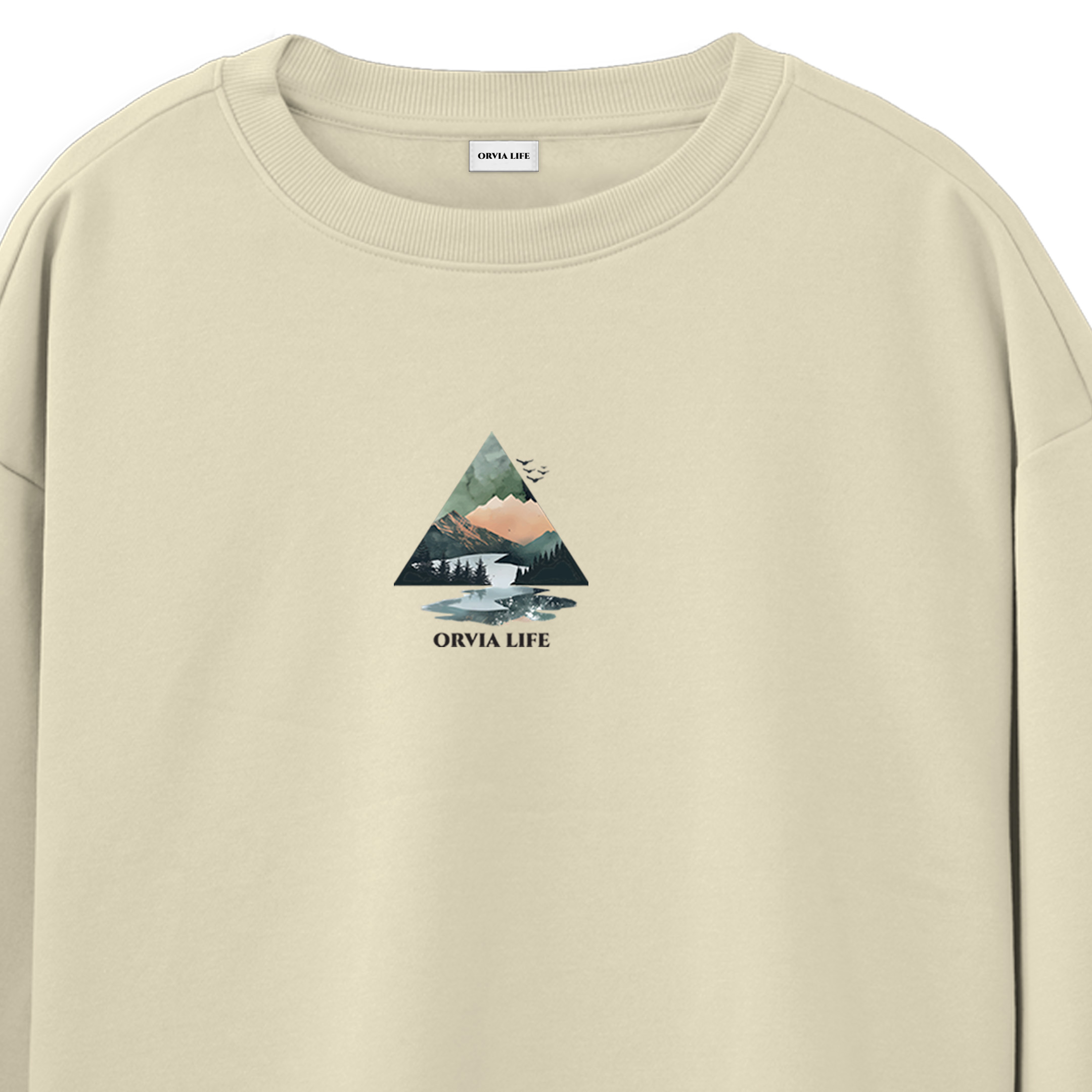 Mountain%20-%20Regular%20Sweatshirt%20Krem