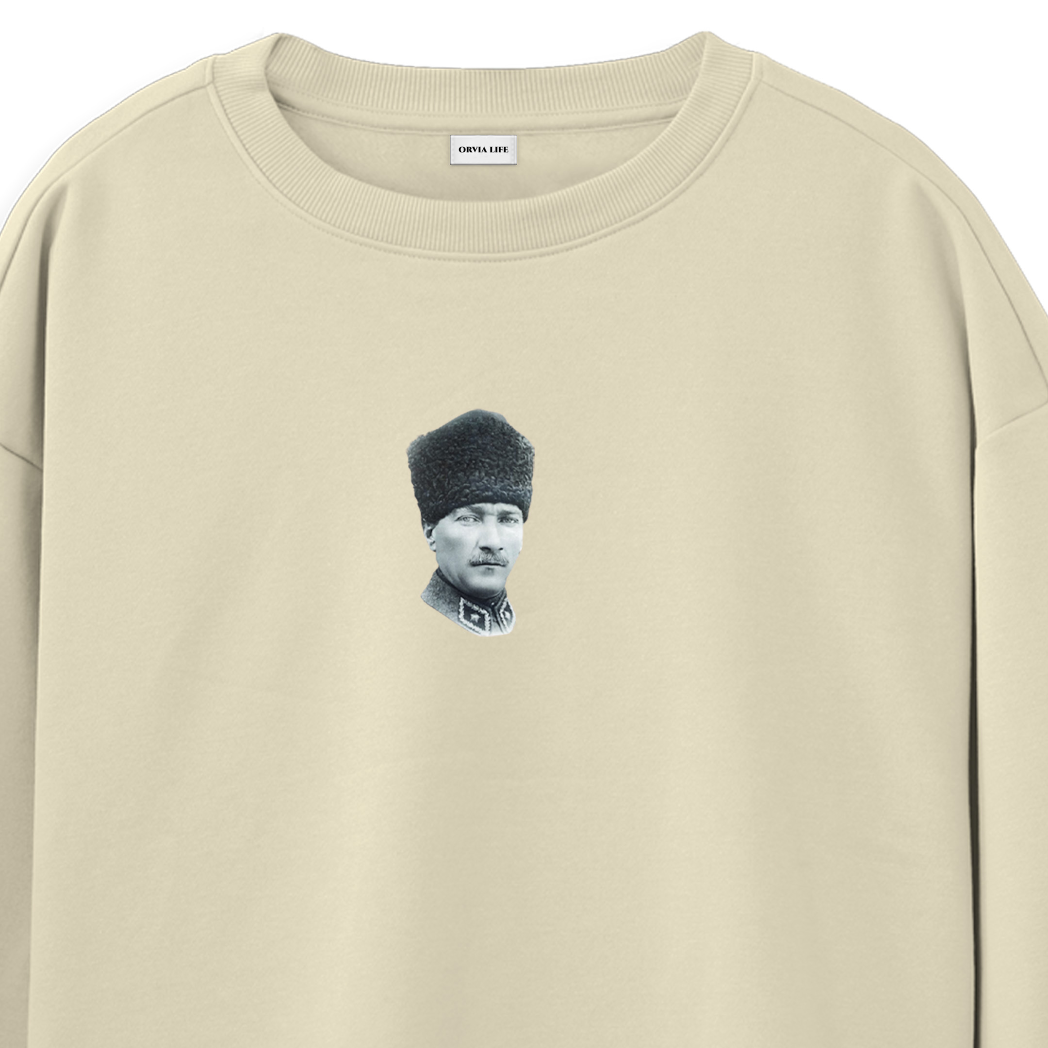 ATATÜRK%20-%20Regular%20Sweatshirt%20Krem