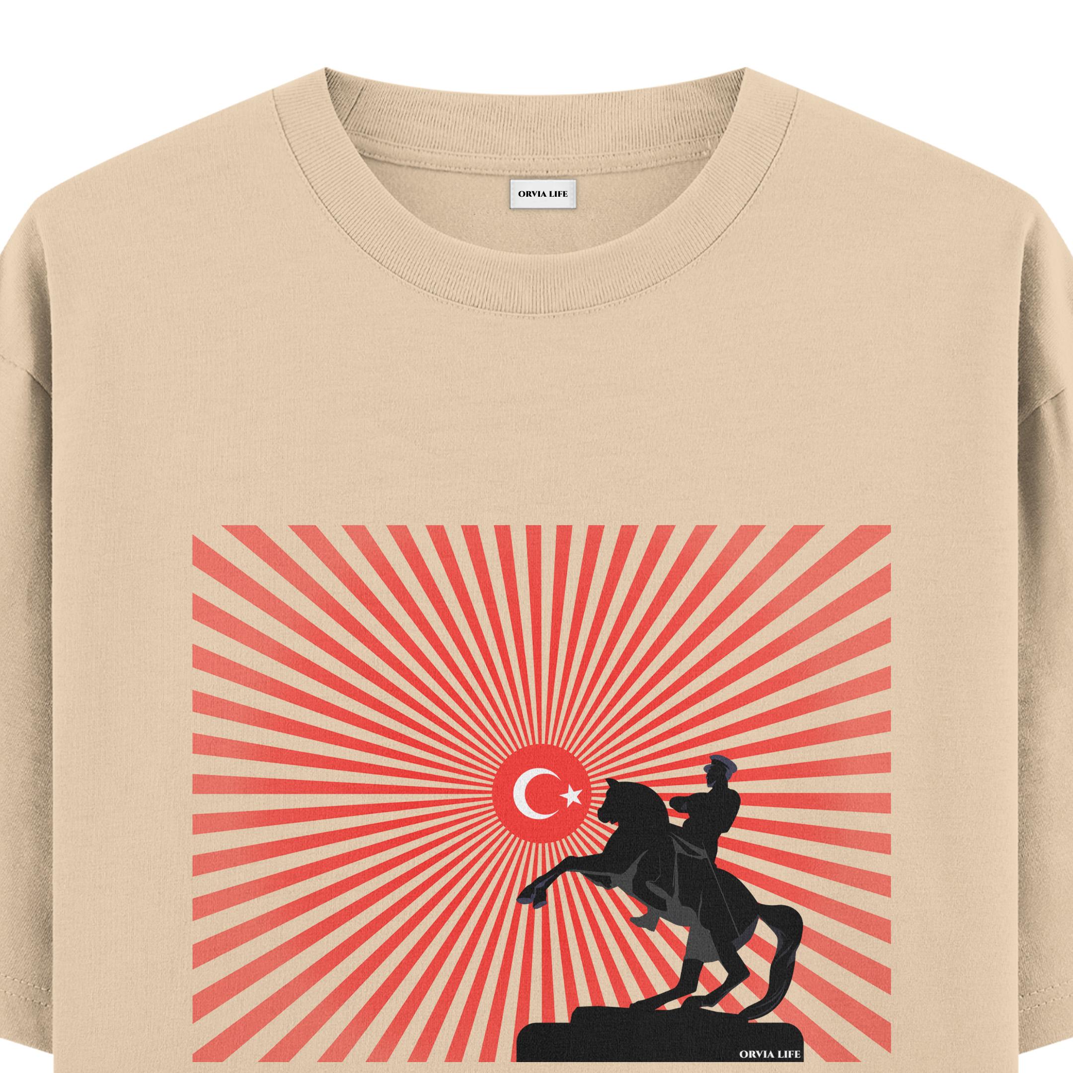 ULU%20ÖNDER%20%20-%20Oversize%20T-shirt%20Krem