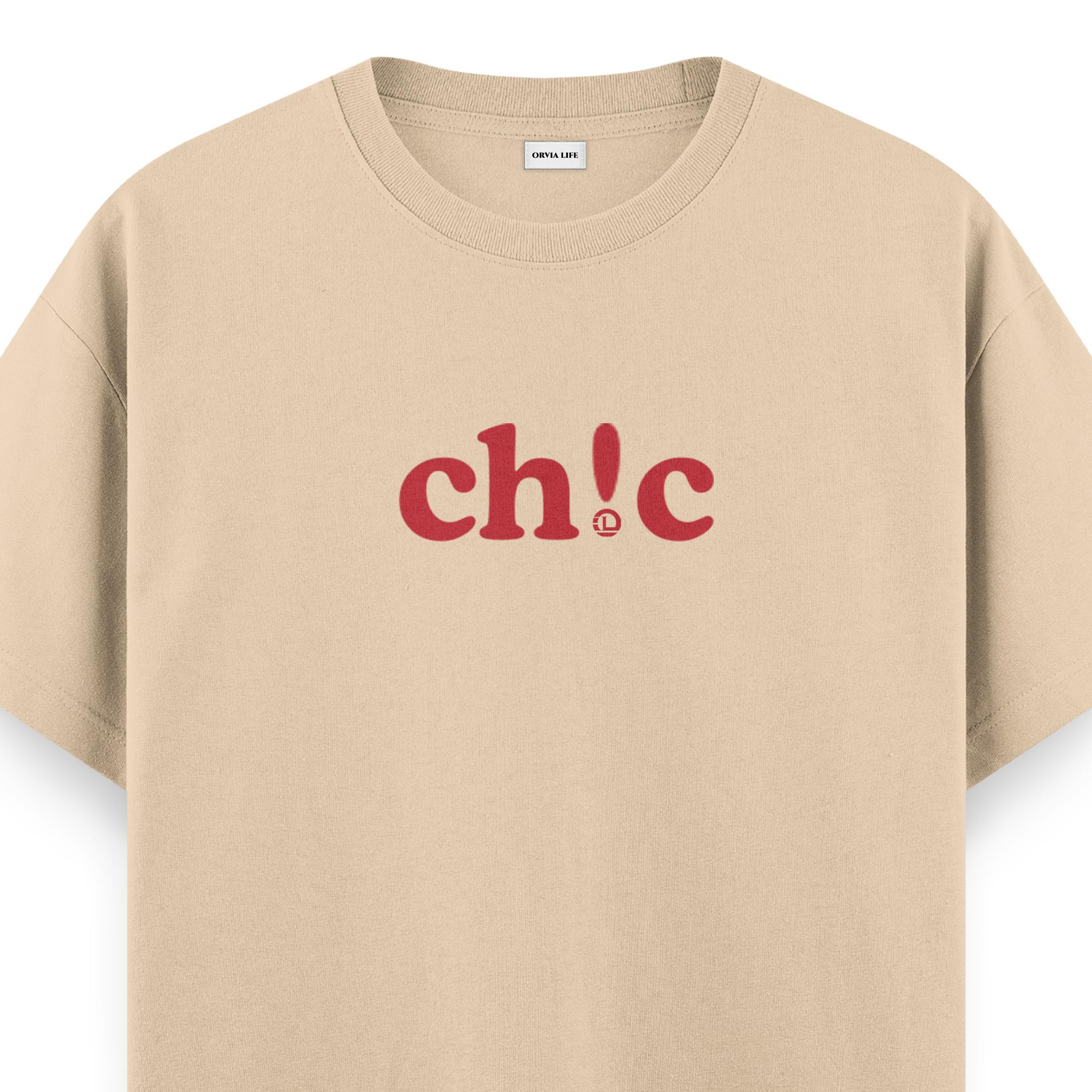 Ch!c%20-%20Regular%20T-shirt%20Krem