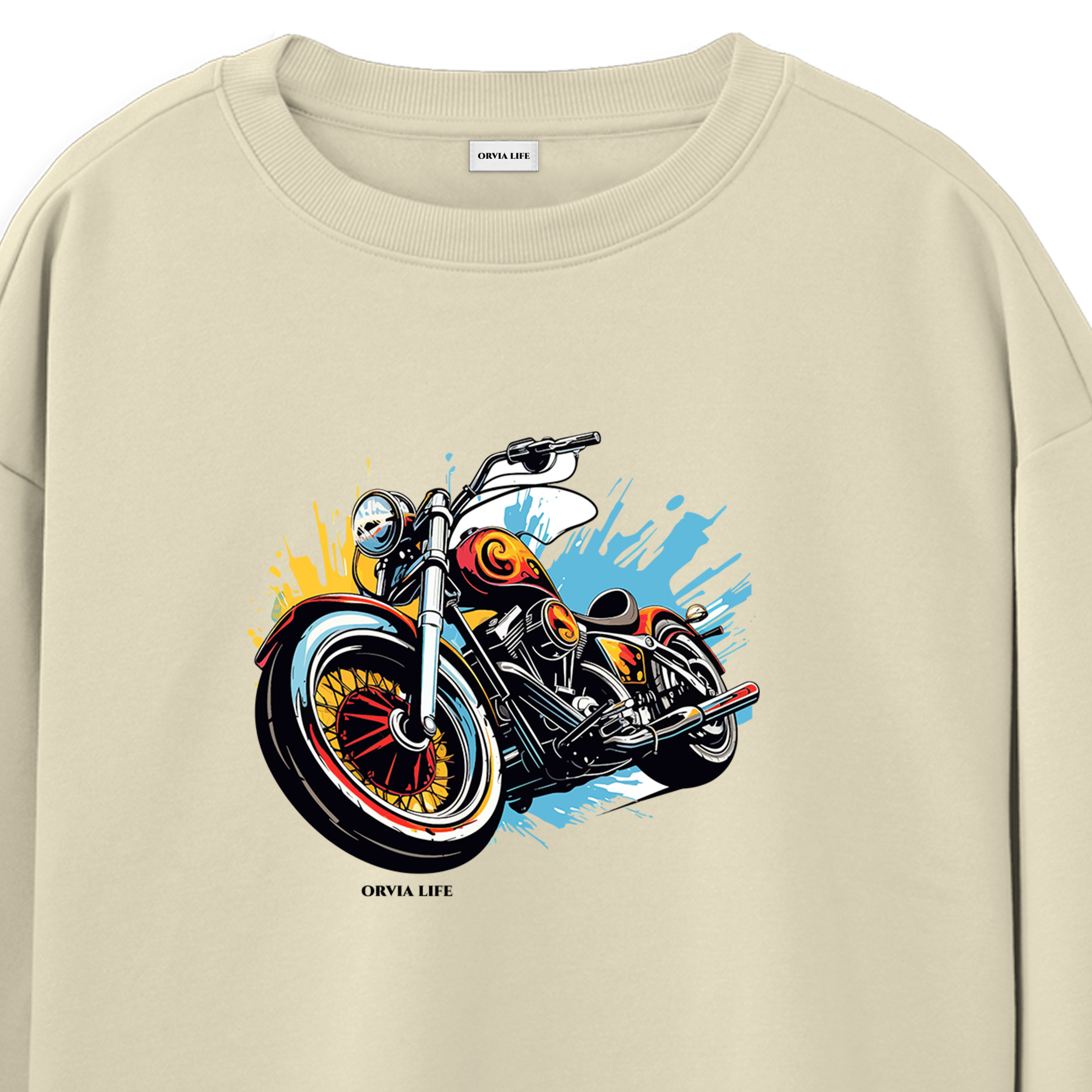 Bike%20-%20Regular%20Sweatshirt%20Krem