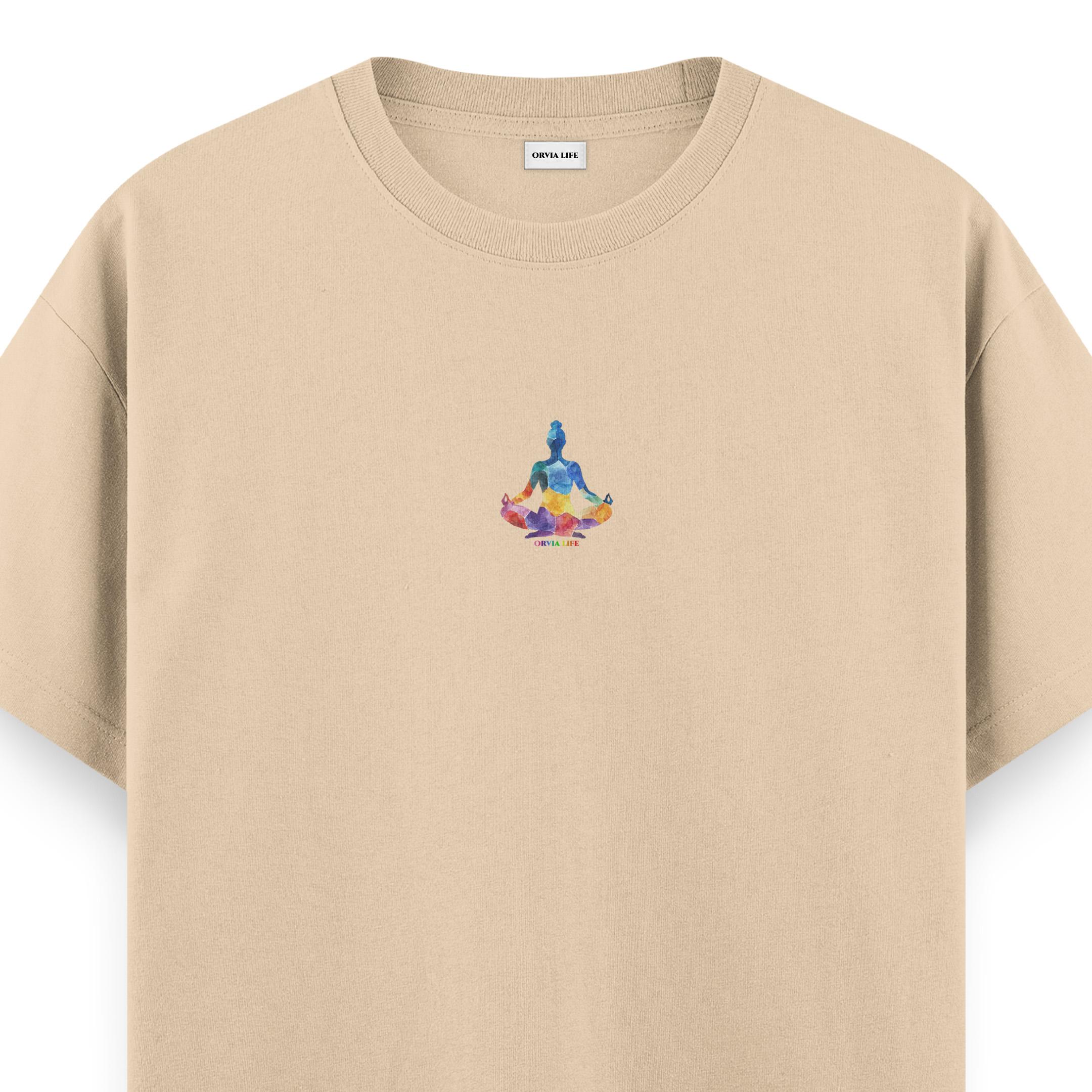 Meditation%20Chakra%20-%20Regular%20T-shirt%20Krem