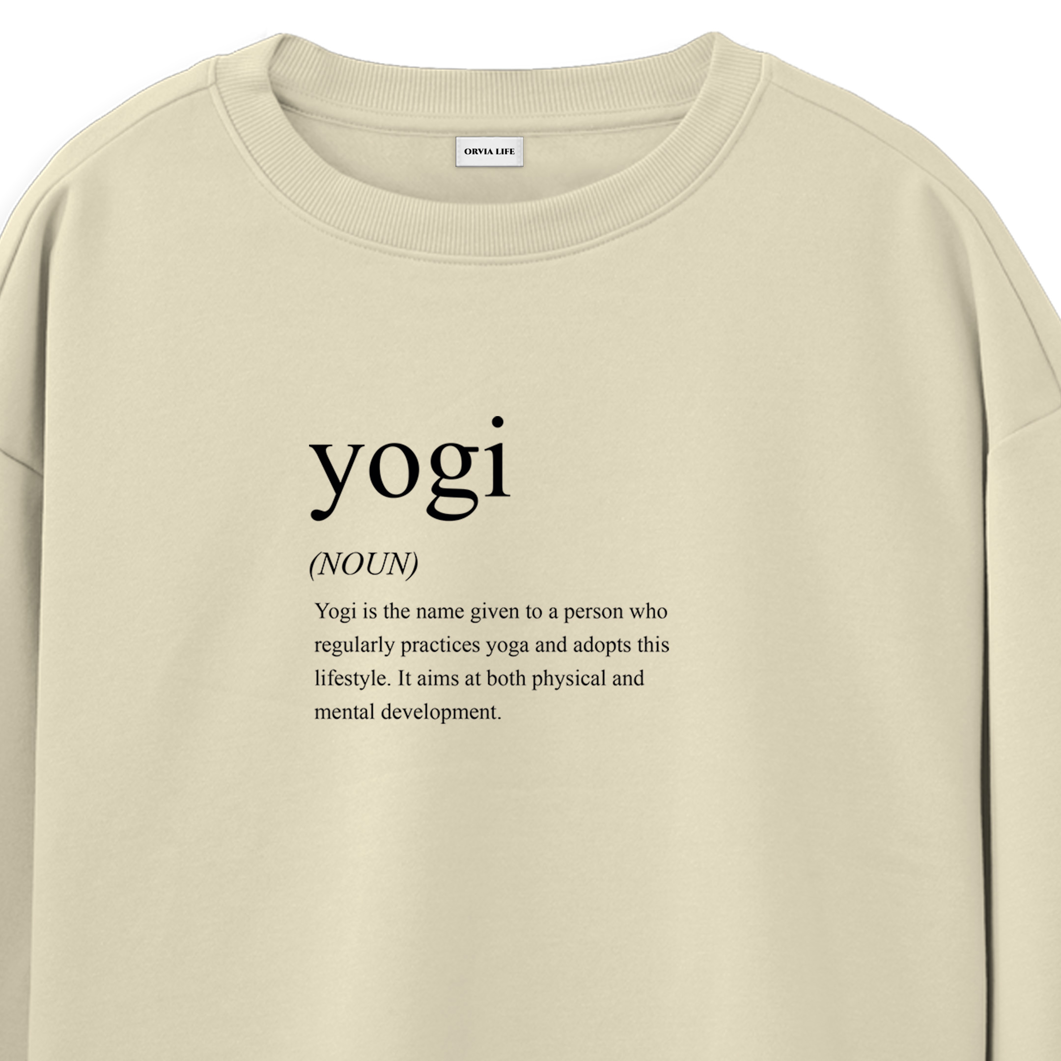 Yogi%20-%20Regular%20Sweatshirt%20Krem