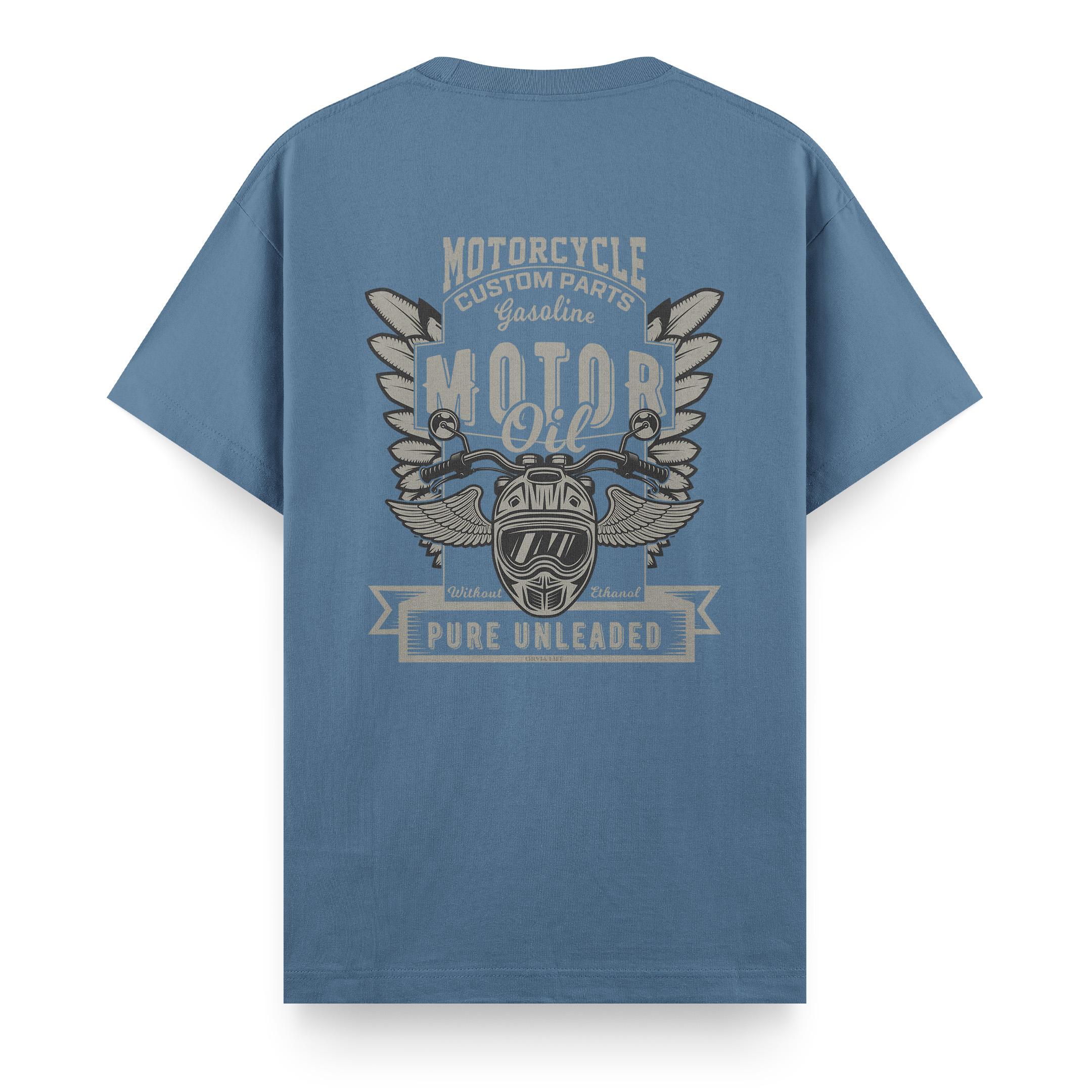 Motorcycle%20Custom%20Parts%20-%20Regular%20T-shirt%20Antrasit%20Mavi